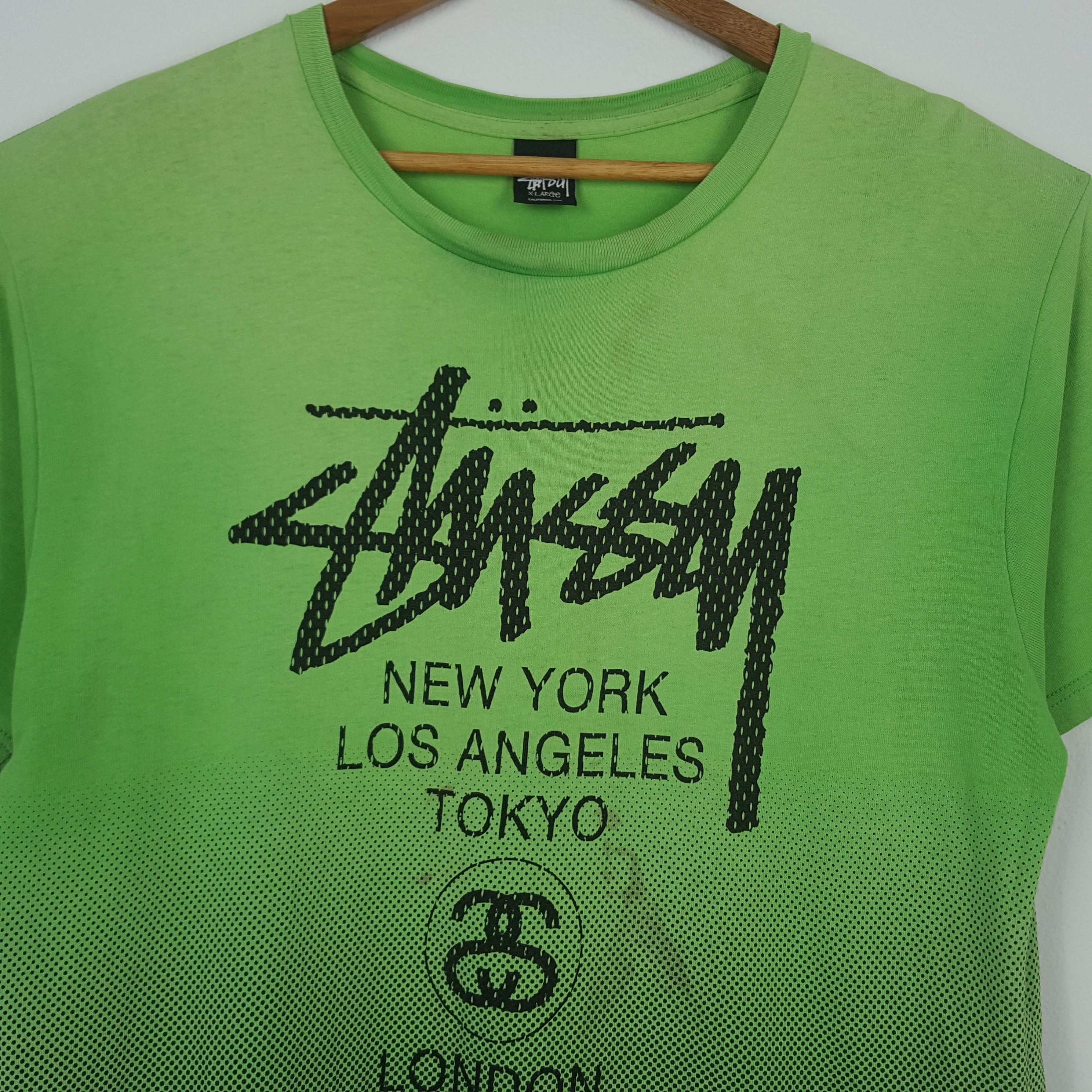 Stussy × Vintage Vintage STÜSSY big logo nice design t-shirt Size US L / EU 52-54 / 3 - 3 Thumbnail