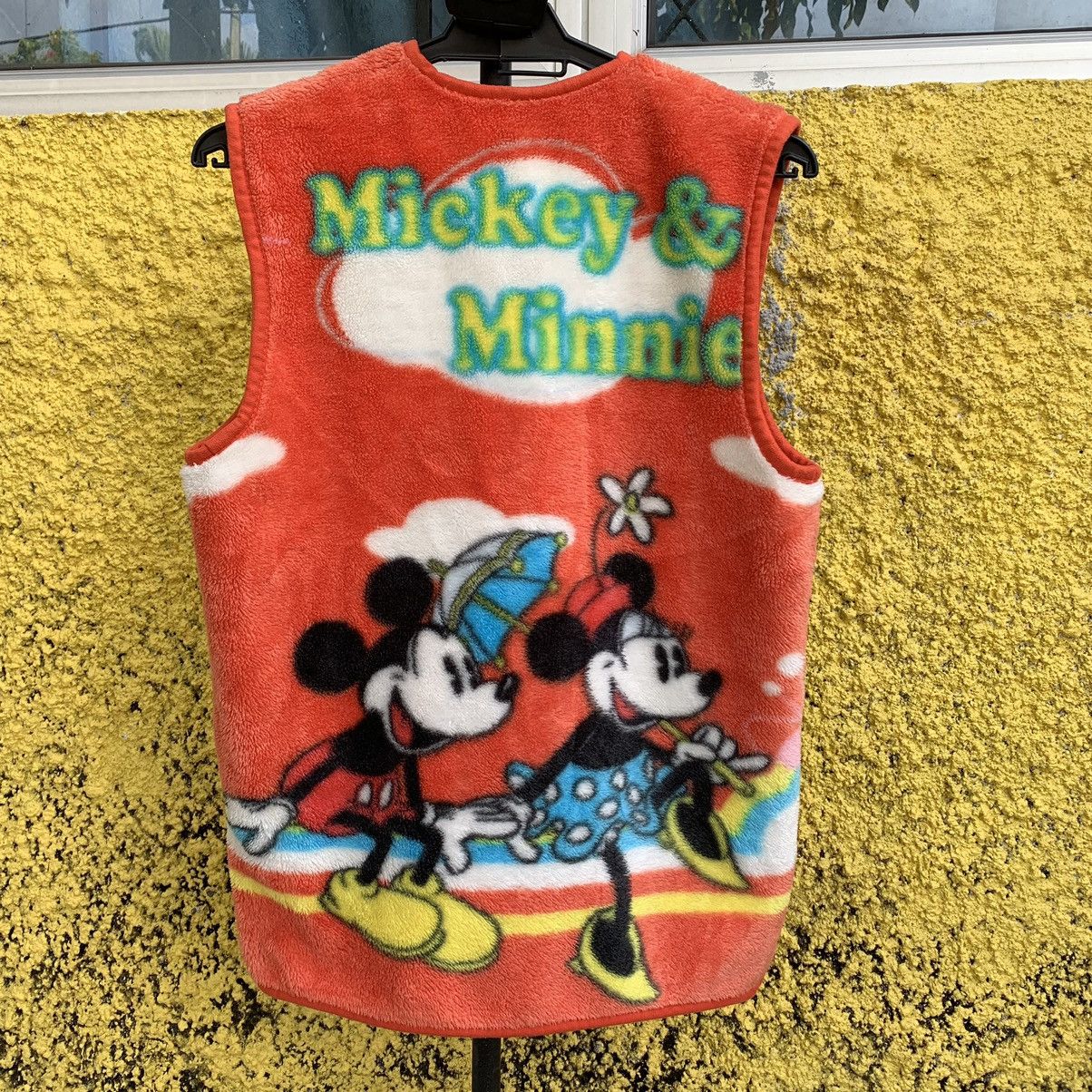 Disney × Mickey Mouse Mickey & Minnie Mouse fleece vest jacket Size US M / EU 48-50 / 2 - 3 Thumbnail