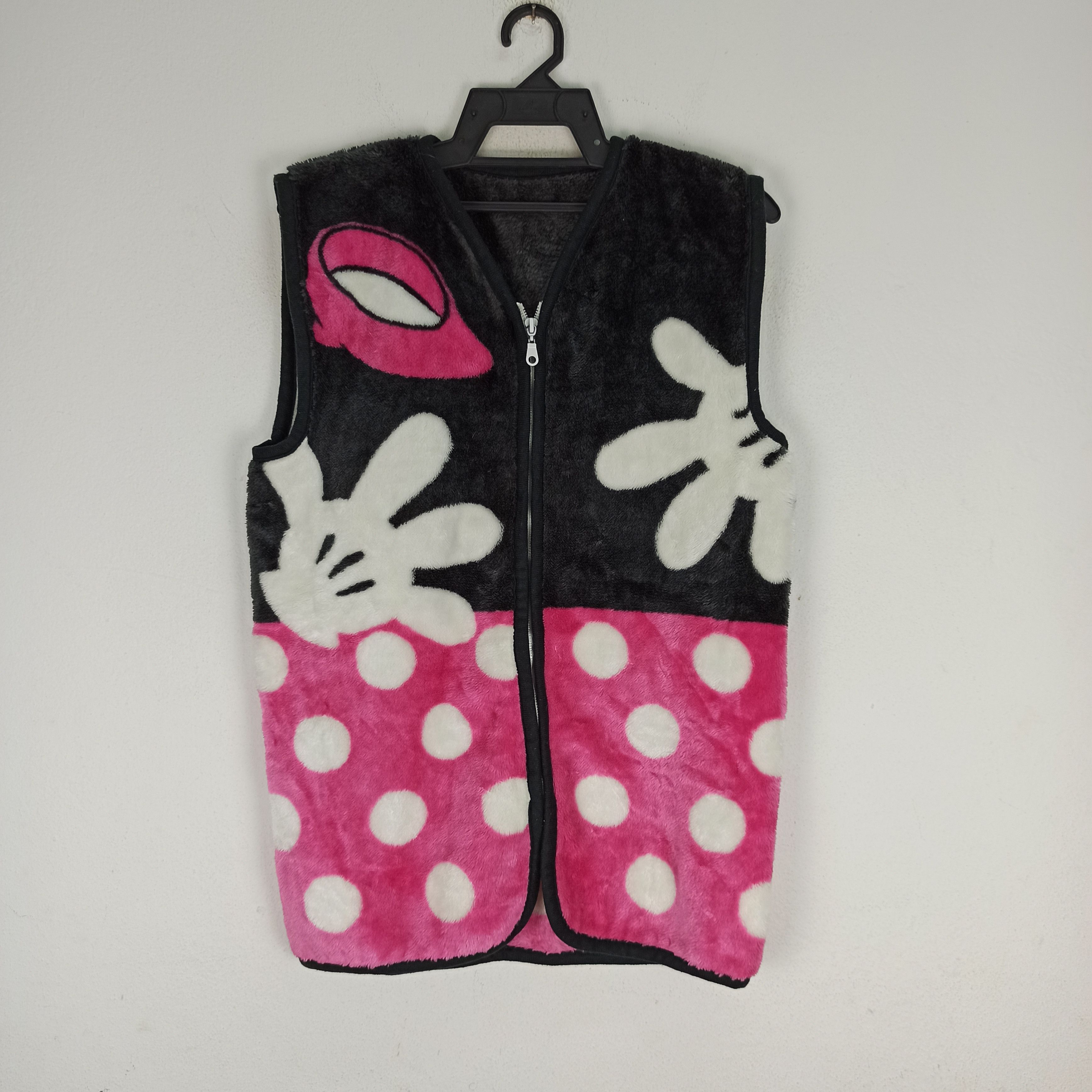 Disney × Mickey Mouse 🔥STEALS🔥 Rare Disney Minnie Mouse Vest Fleece Size US M / EU 48-50 / 2 - 2 Thumbnail