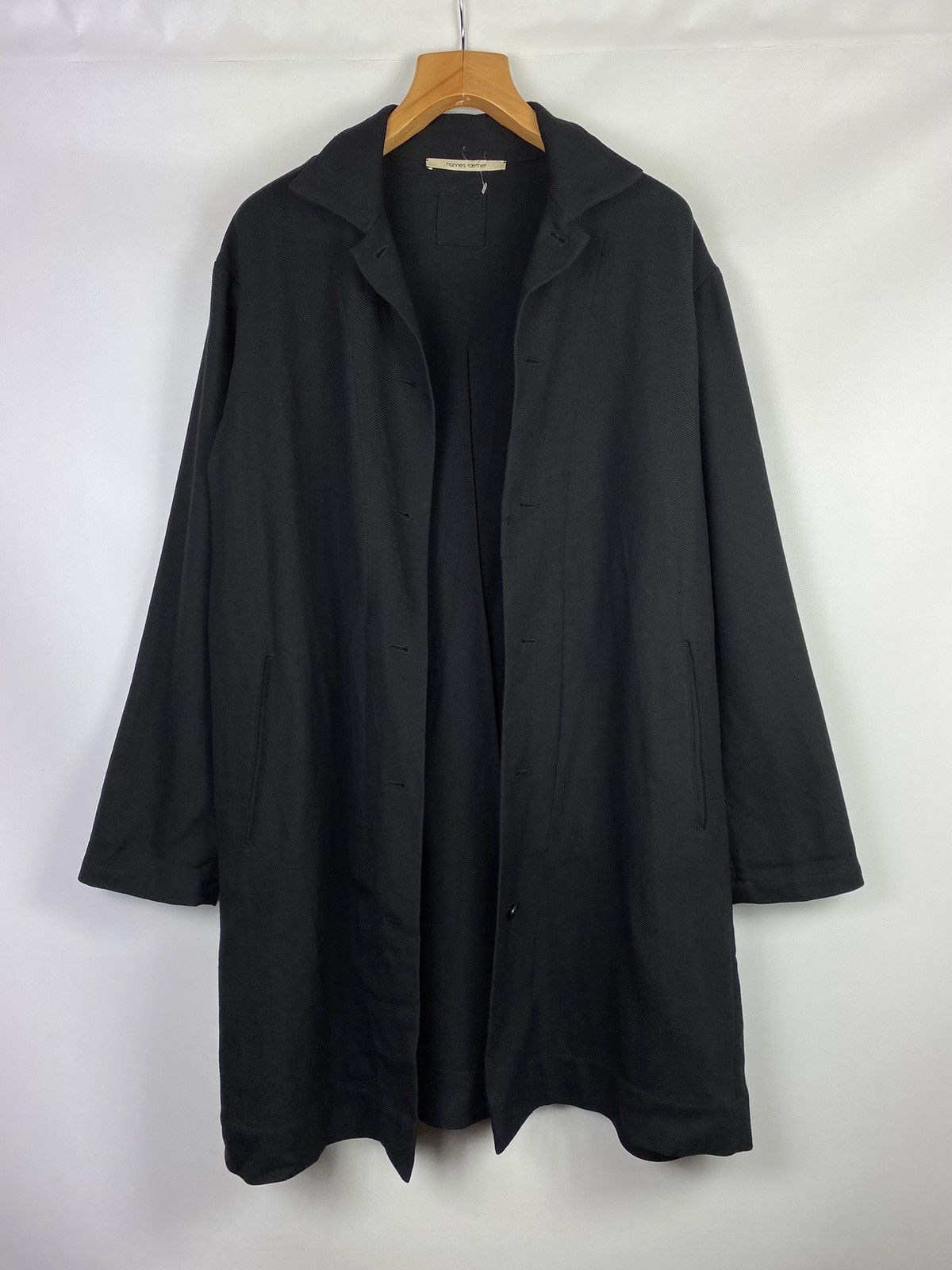 image of Avant Garde Hannes Roether Men’S Avant-Garde Wool Coat Jacket Size M in Black, Men's