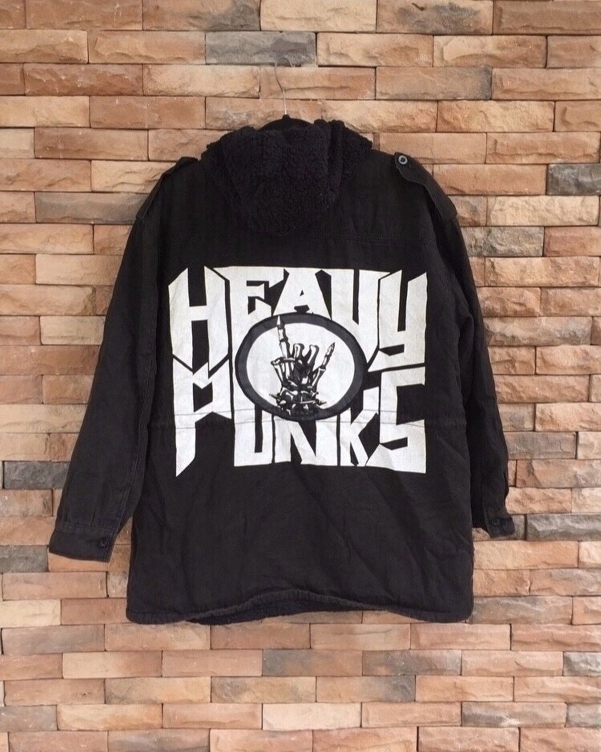 Japanese Brand Vintage Glad News Heavy Punk Parka jacket Sherpa Inside Size US M / EU 48-50 / 2 - 1 Thumbnail