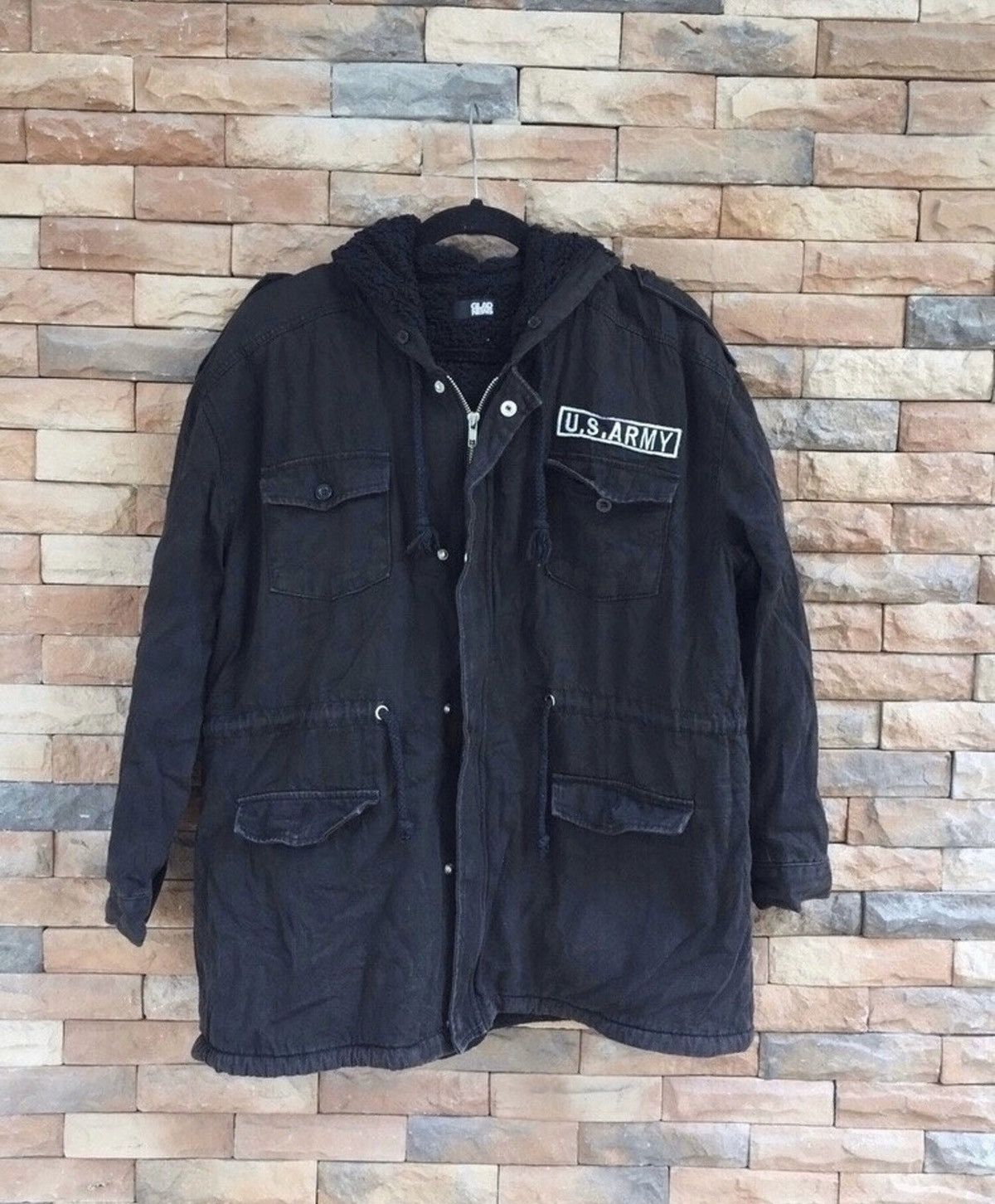 Japanese Brand Vintage Glad News Heavy Punk Parka jacket Sherpa Inside Size US M / EU 48-50 / 2 - 2 Thumbnail