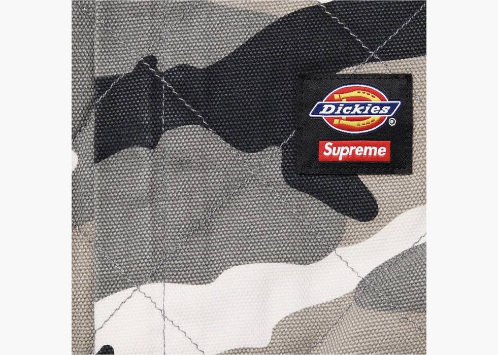 Supreme Supreme Dickies Quilted Denim Coverall Grey Camo | Grailed