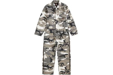 Supreme Supreme Dickies Quilted Denim Coverall Grey Camo | Grailed