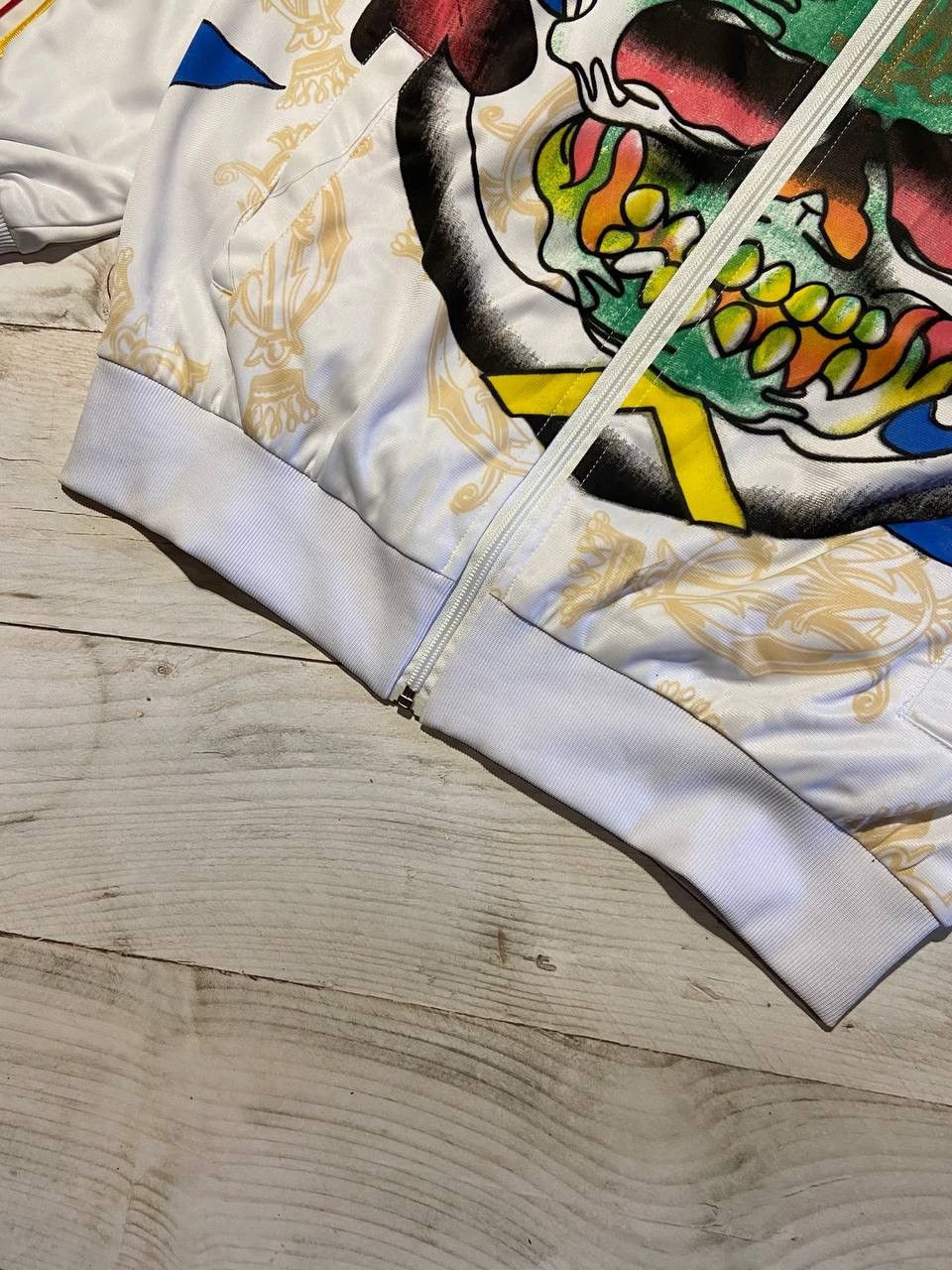 Christian Audigier Vintage Christian Audigier Ed Hardy Track Jacket Hooded Y2K Size US L / EU 52-54 / 3 - 8 Thumbnail