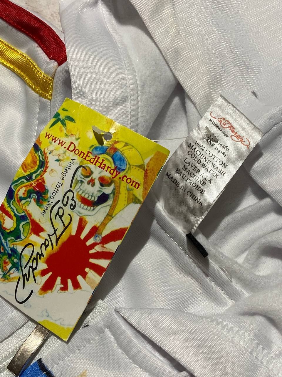 Christian Audigier Vintage Christian Audigier Ed Hardy Track Jacket Hooded Y2K Size US L / EU 52-54 / 3 - 3 Thumbnail