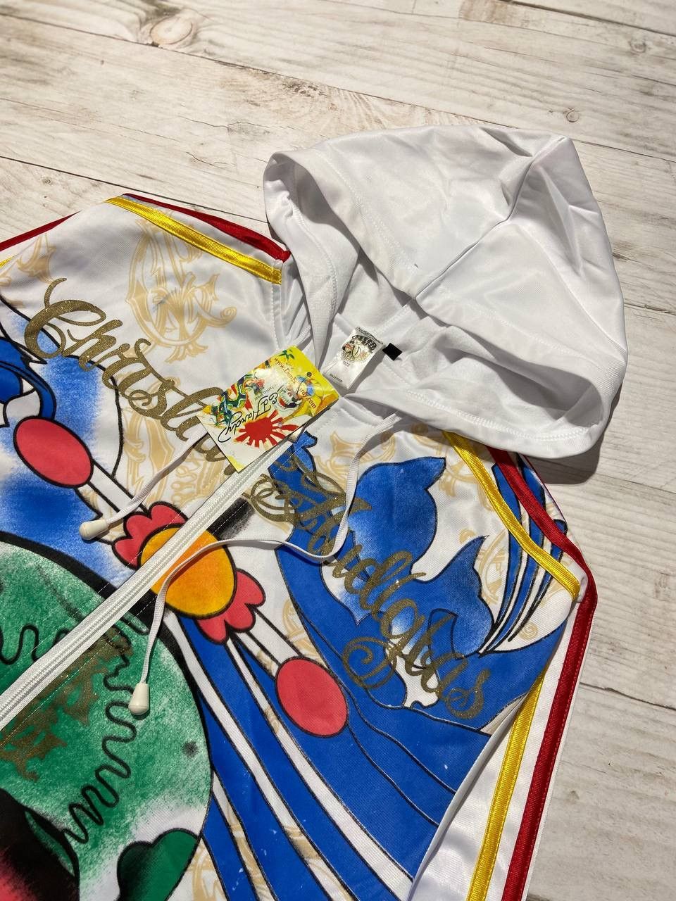 Christian Audigier Vintage Christian Audigier Ed Hardy Track Jacket Hooded Y2K Size US L / EU 52-54 / 3 - 2 Thumbnail