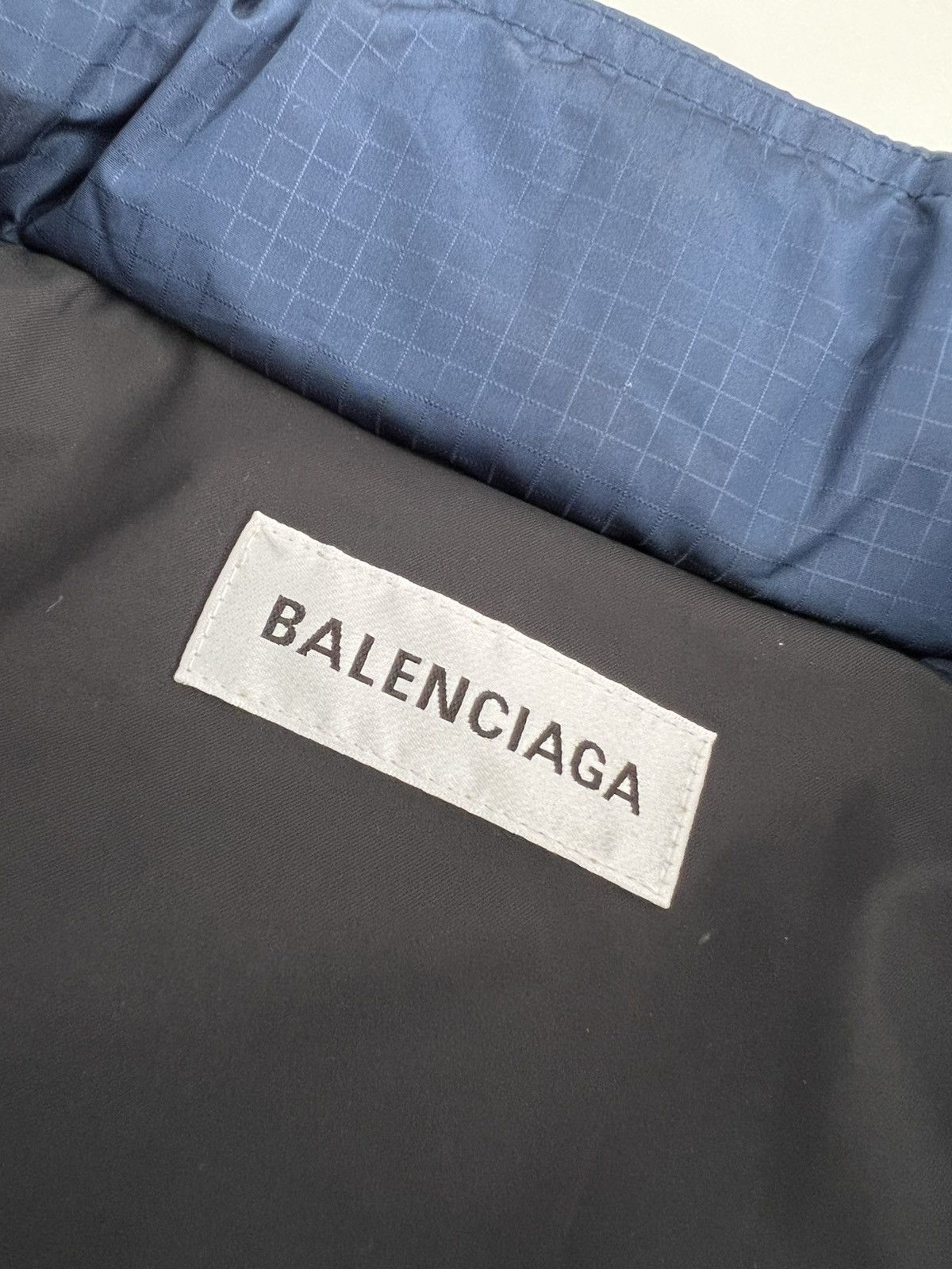Balenciaga Balenciaga Blue Upside Down Windbreaker Jacket Size US M / EU 48-50 / 2 - 3 Thumbnail