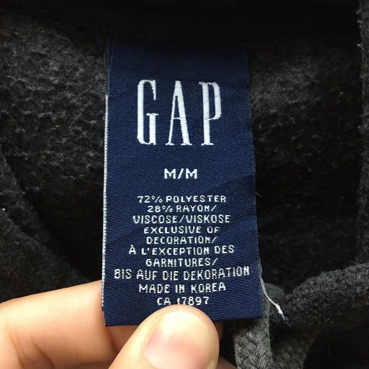 Gap GAP Grey Hooded Fleece Size US M / EU 48-50 / 2 - 8 Thumbnail