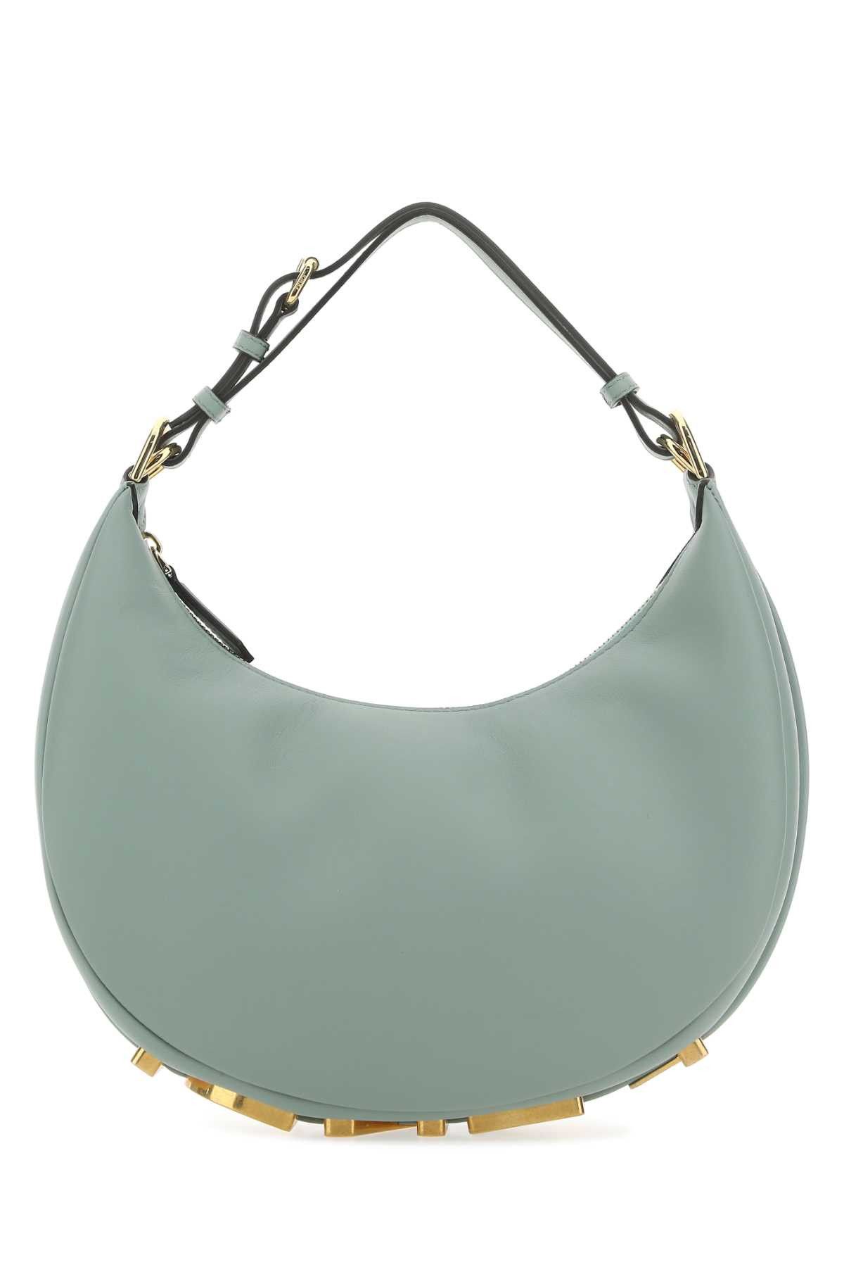 Fendi Women Green Leather Small Fendigraphy Handbag