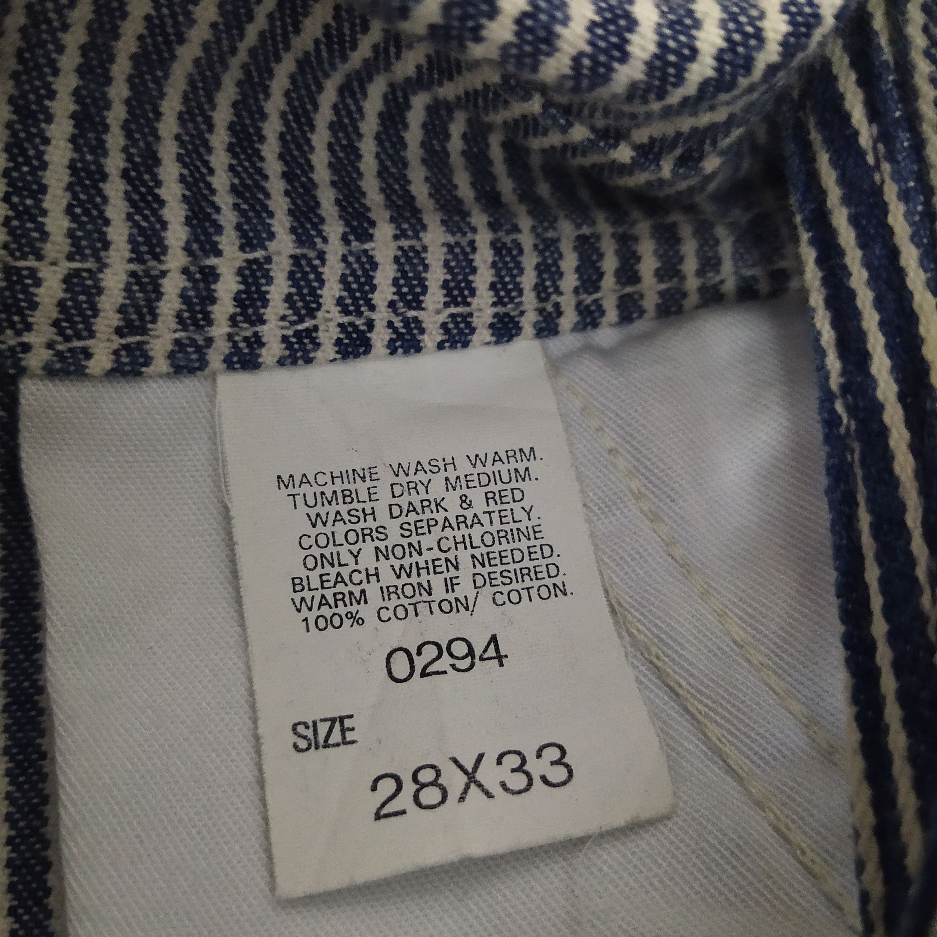 Lee VTG LEE HICKORY STRIPE DENIM OVERALS (D15) w32 Size US 32 / EU 48 - 10 Thumbnail