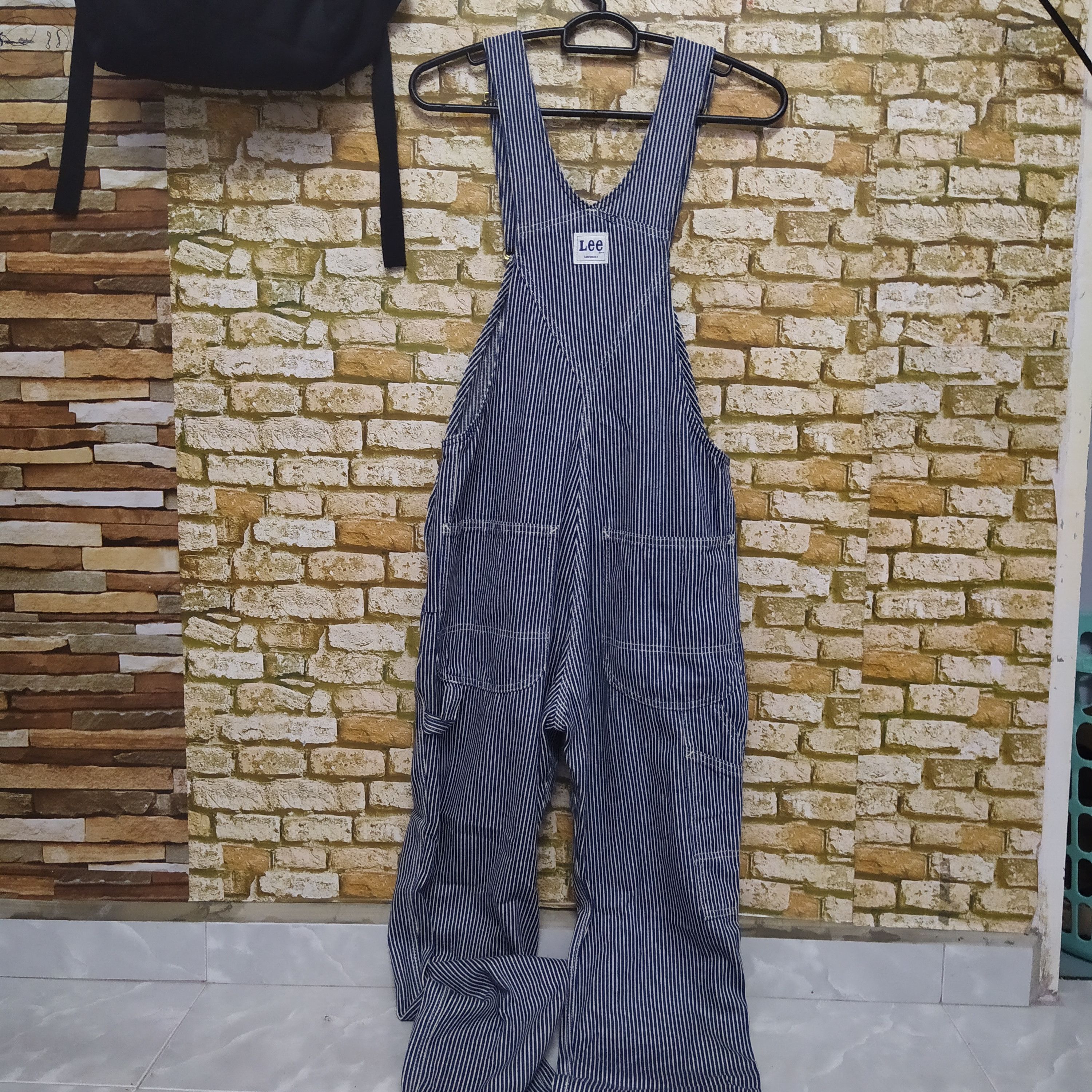 Lee VTG LEE HICKORY STRIPE DENIM OVERALS (D15) w32 Size US 32 / EU 48 - 6 Thumbnail