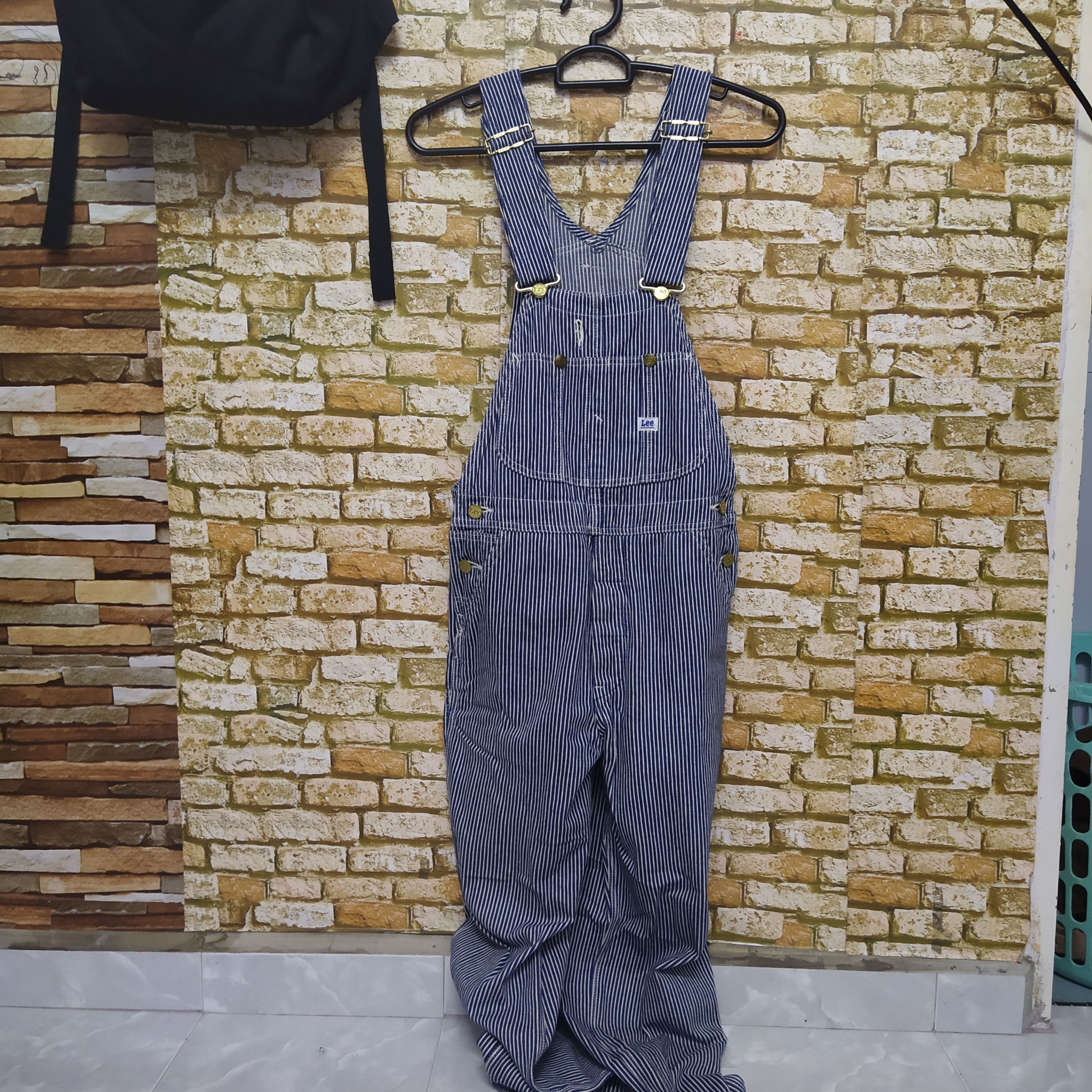 Lee VTG LEE HICKORY STRIPE DENIM OVERALS (D15) w32 Size US 32 / EU 48 - 1 Thumbnail