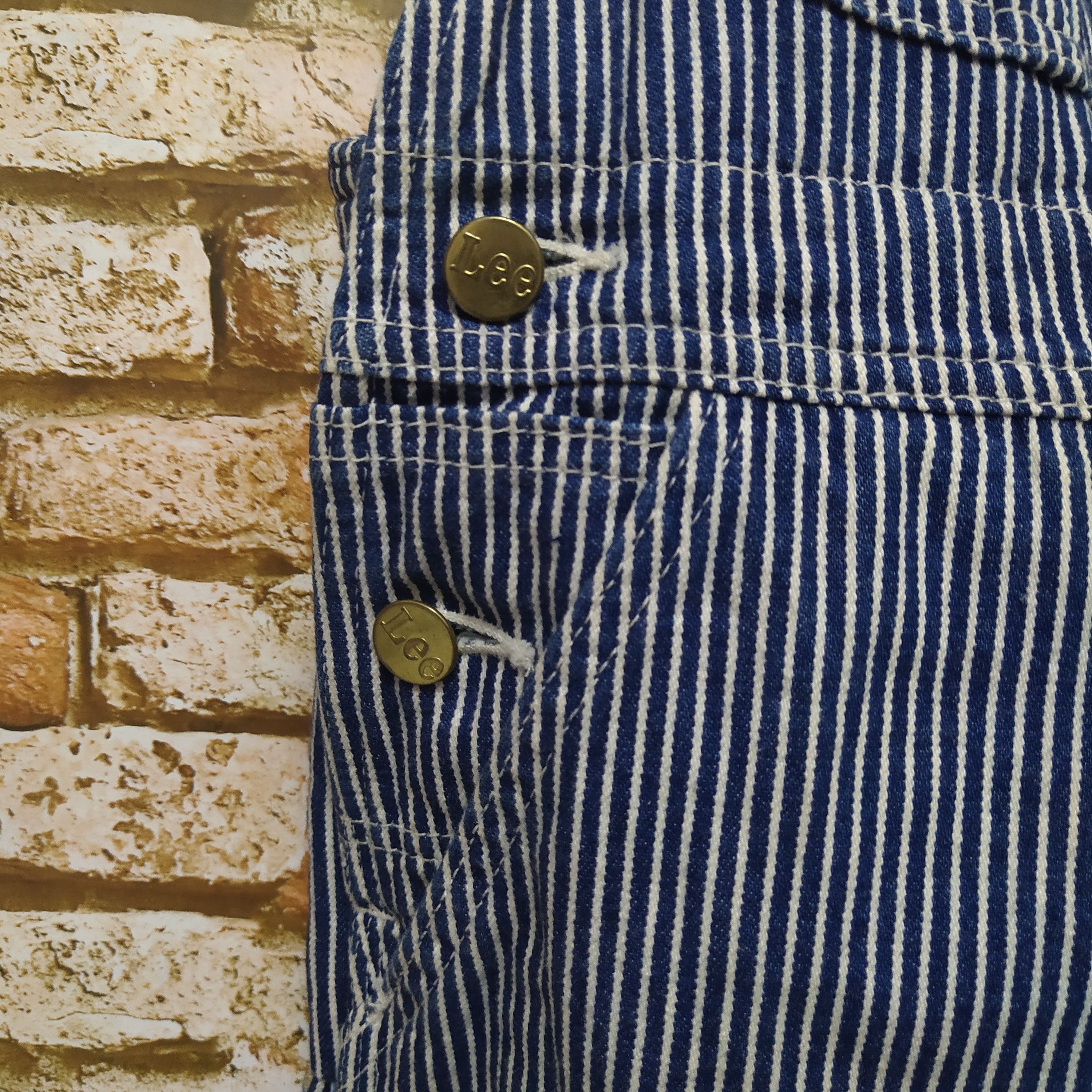 Lee VTG LEE HICKORY STRIPE DENIM OVERALS (D15) w32 Size US 32 / EU 48 - 2 Thumbnail