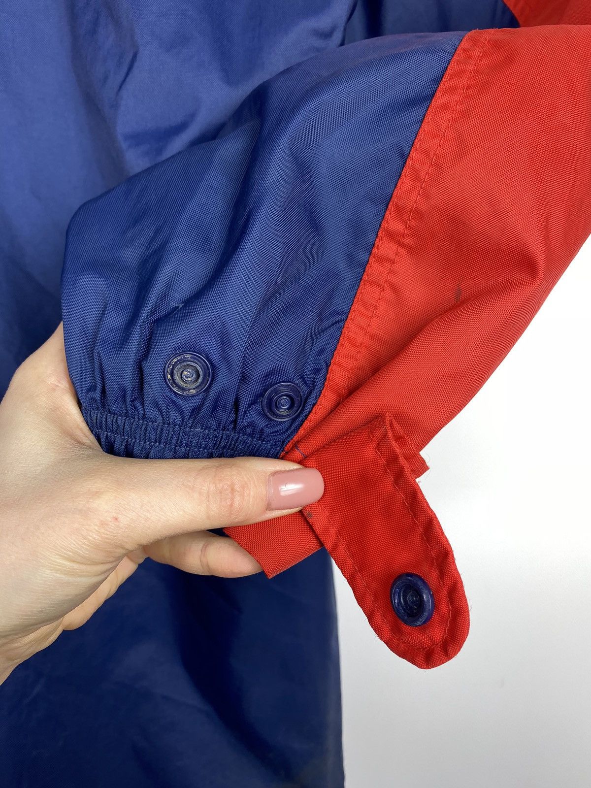 Nike × Vintage VTG Nike big back swoosh full zip hooded windbreaker jacket Size US M / EU 48-50 / 2 - 15 Thumbnail