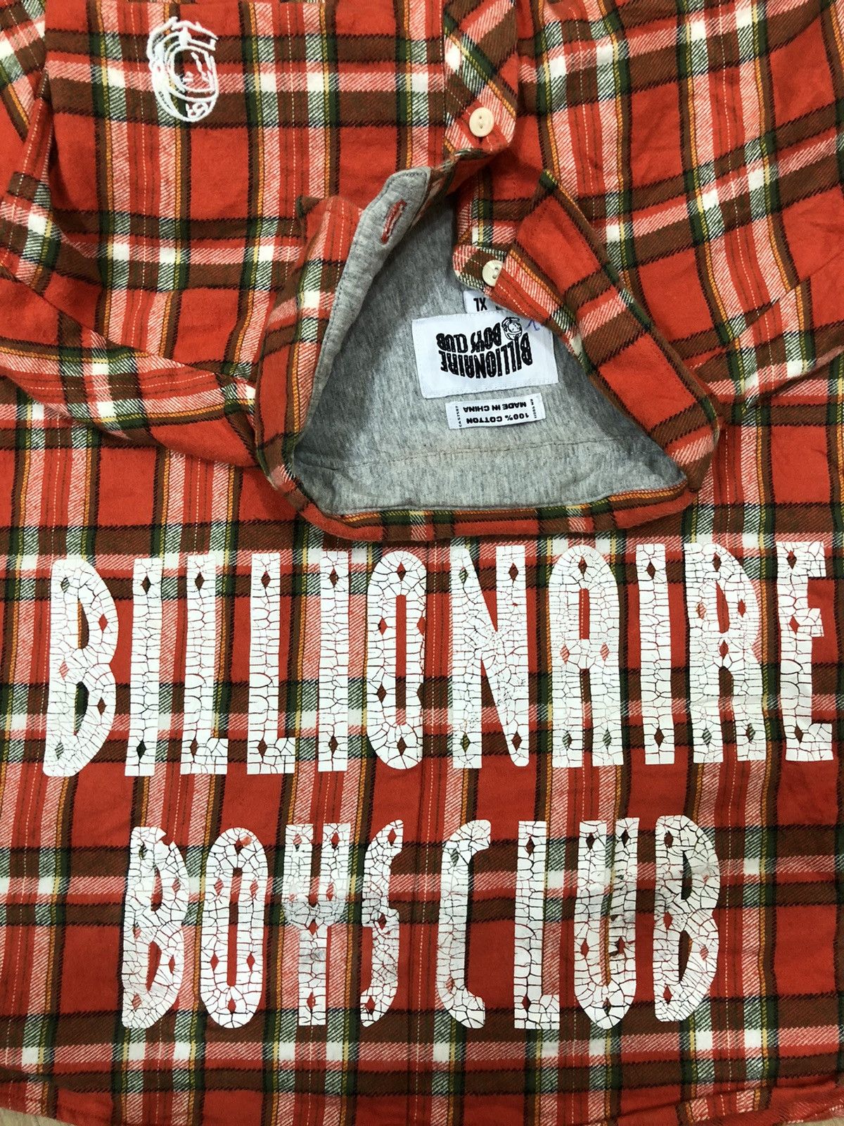 Billionaire Boys Club GRAIL🔥OG BBC Astronaut Logo Spell Out Thick Flannel Jacket Size US XL / EU 56 / 4 - 3 Thumbnail