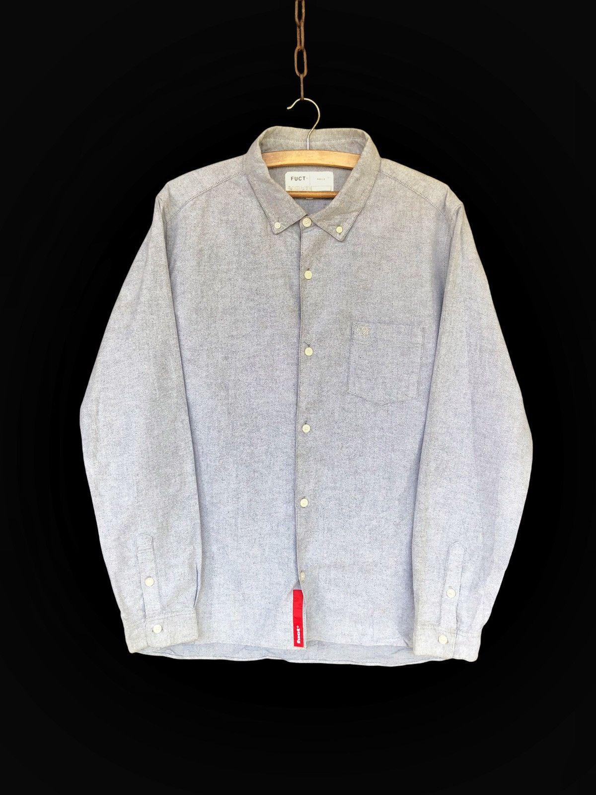 FUCT GRAIL🔥90s Fuct 🇺🇸 Prada Red Lining Skater B/D Shirt Size US M / EU 48-50 / 2 - 1 Thumbnail