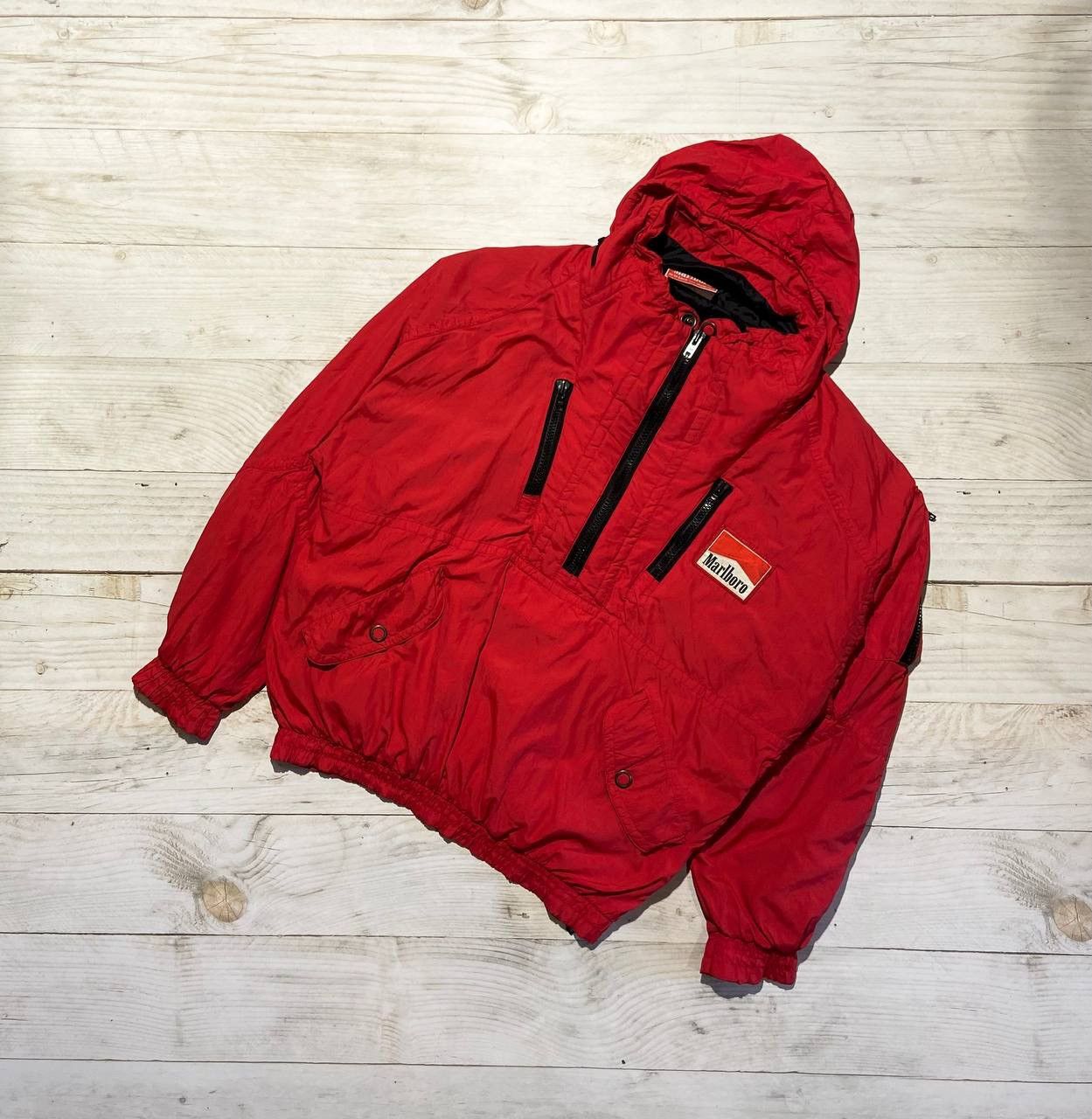 Image of Vintage Marlboro 1990S Ferrari Racing Bomber Jacket F1 Red, Men's (Size XL)