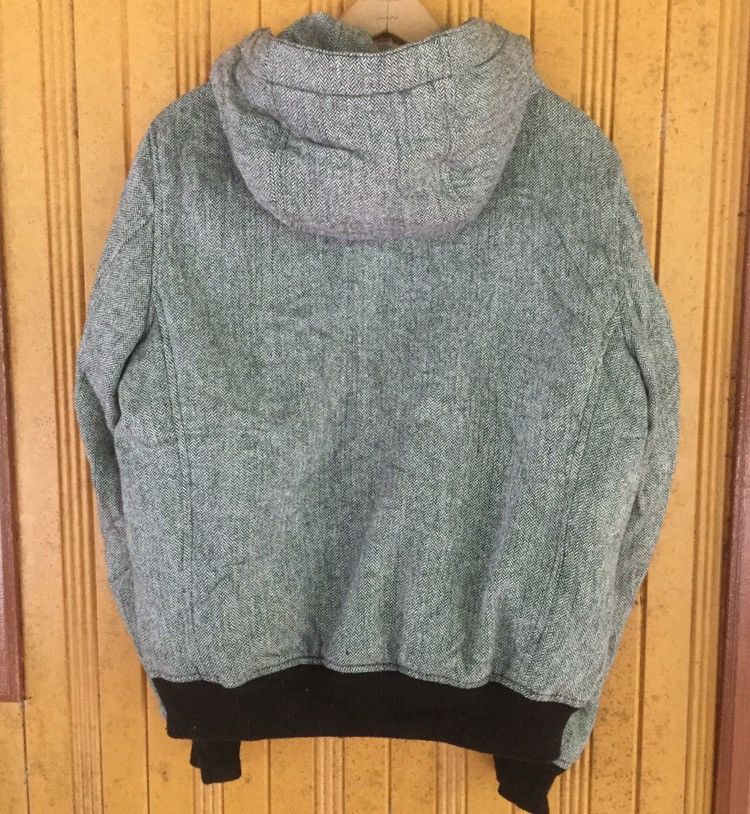 Designer × Japanese Brand × Takeo Kikuchi Herringbone Puffer wool hoodie takeo kikuchi jacket Size US L / EU 52-54 / 3 - 4 Thumbnail