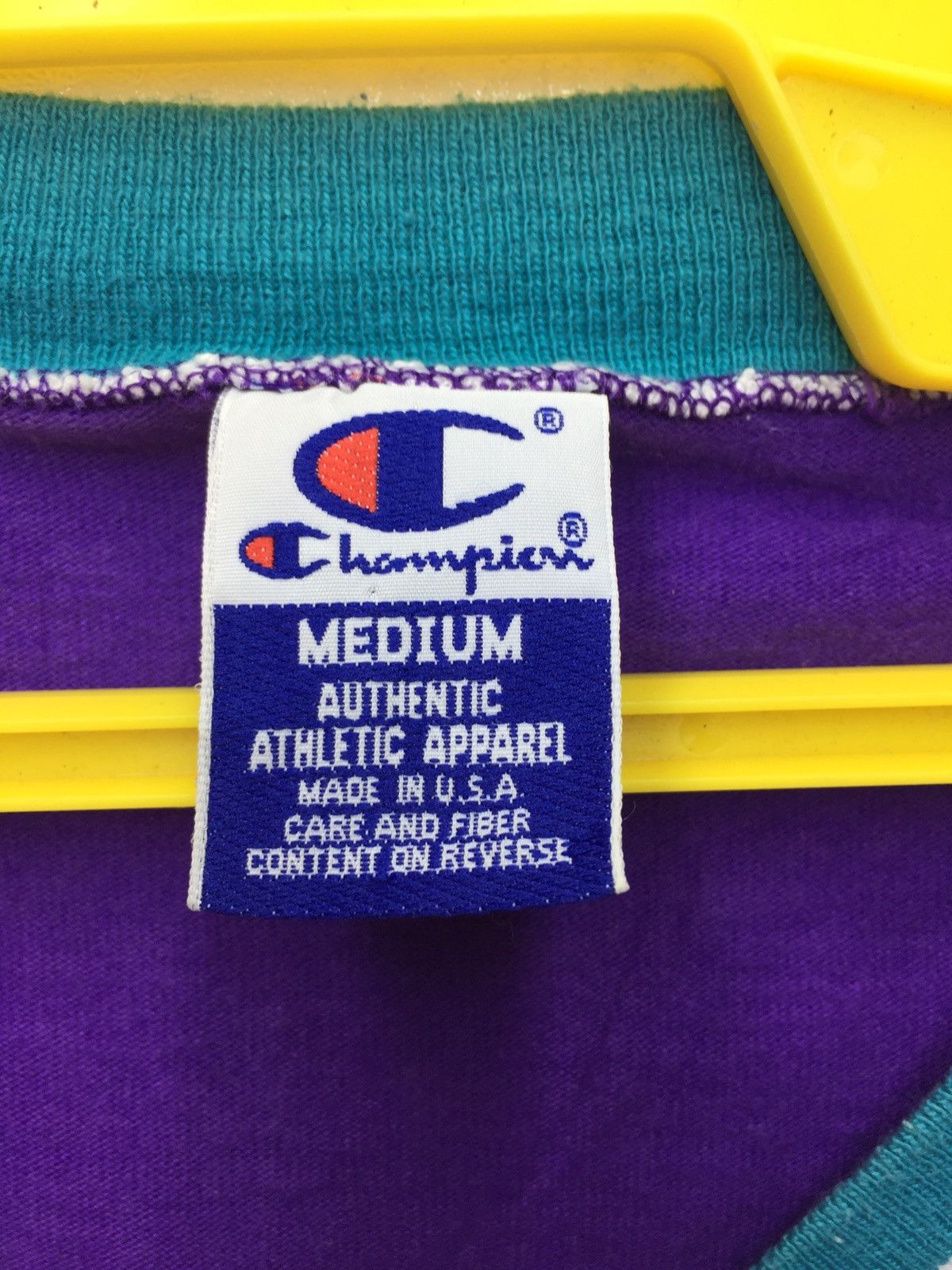 Champion Vintage Charlotte Hornet NBA Shirt Size US M / EU 48-50 / 2 - 4 Thumbnail