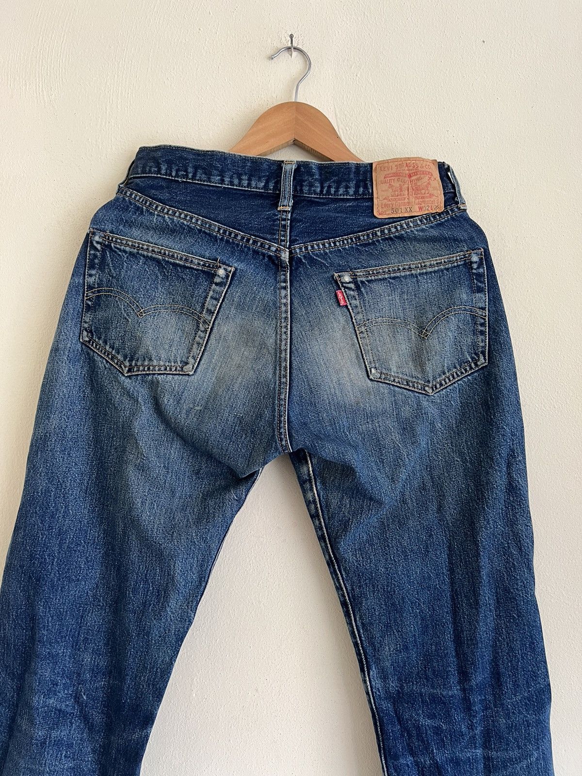 Levi's × Vintage Vintage Made in USA LEVI’S Big E Redline Selvedge Jeans Size US 31 - 4 Thumbnail