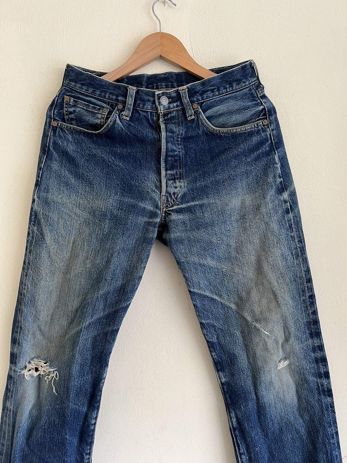 Levi's × Vintage Vintage Made in USA LEVI’S Big E Redline Selvedge Jeans Size US 31 - 2 Thumbnail
