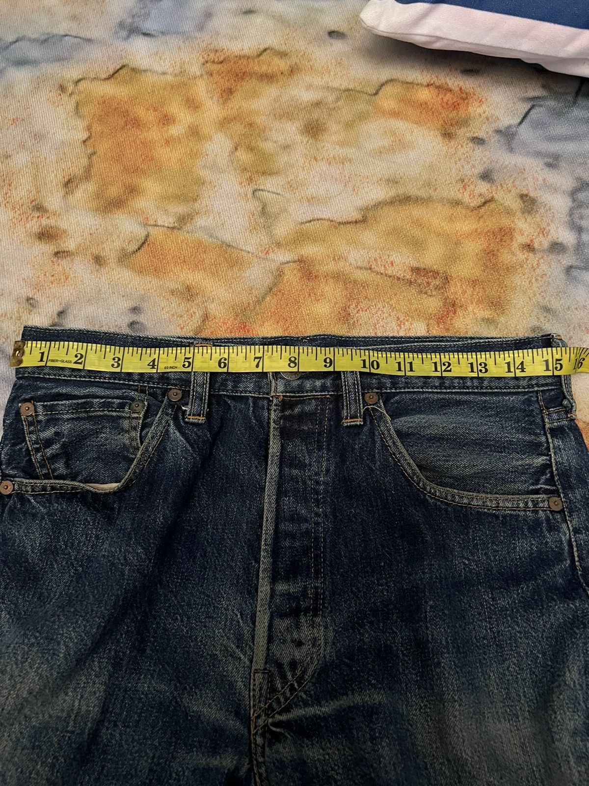 Levi's × Vintage Vintage Made in USA LEVI’S Big E Redline Selvedge Jeans Size US 31 - 19 Thumbnail