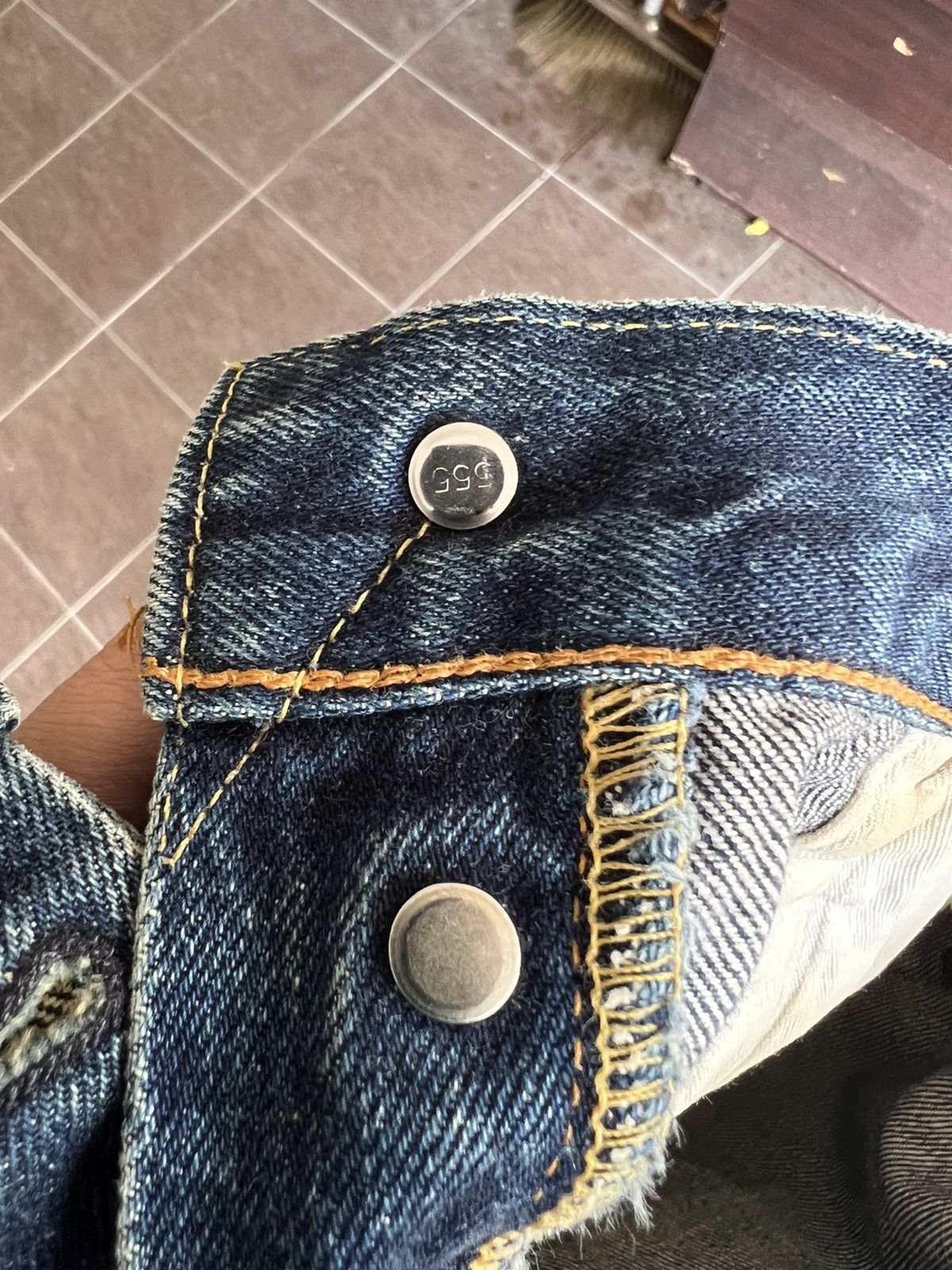 Levi's × Vintage Vintage Made in USA LEVI’S Big E Redline Selvedge Jeans Size US 31 - 14 Thumbnail