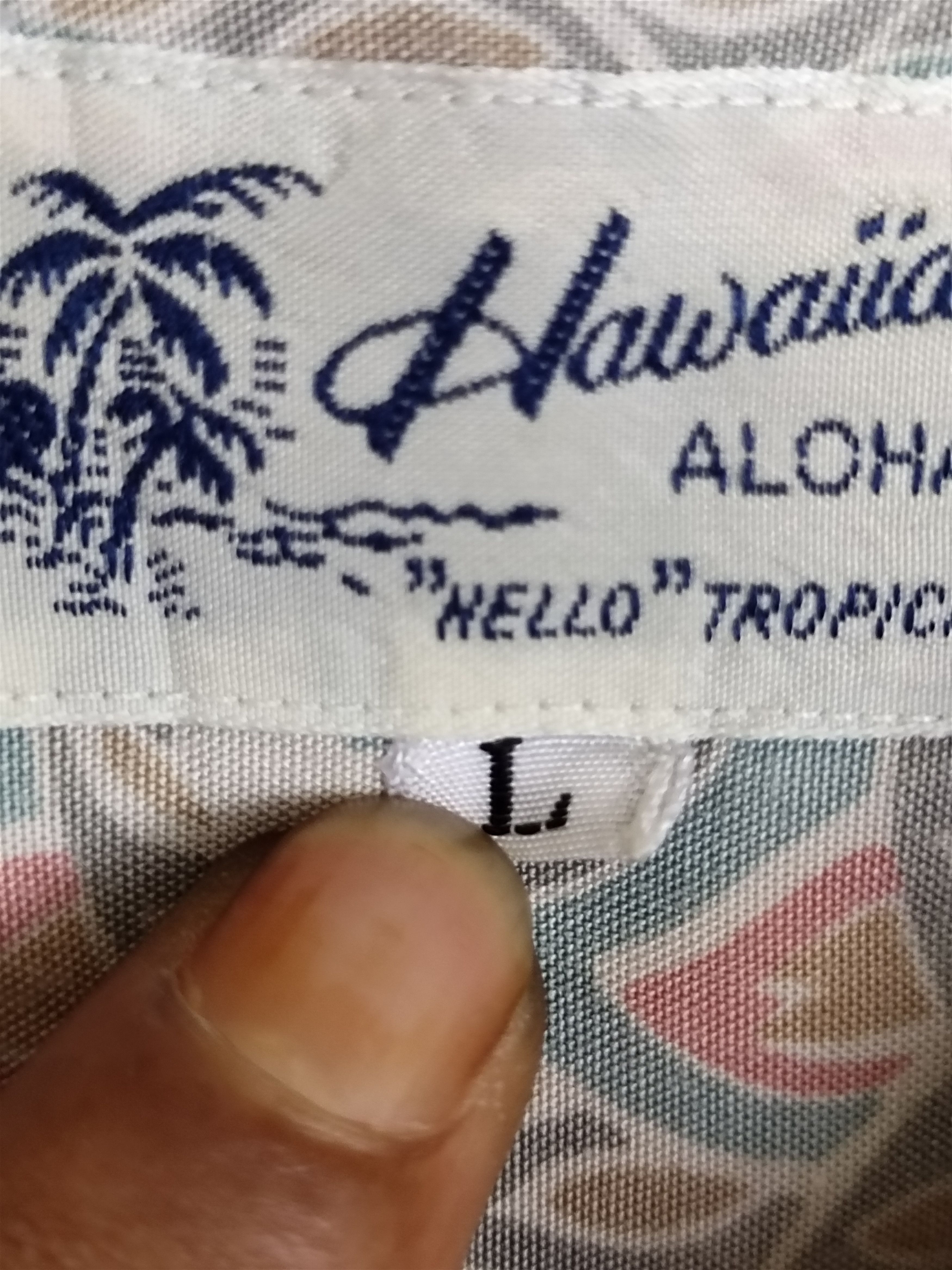 Japanese Brand Vintage Hawaiian Aloha Hello Tropical Sun Faded Rayon Shirt Size US L / EU 52-54 / 3 - 13 Thumbnail