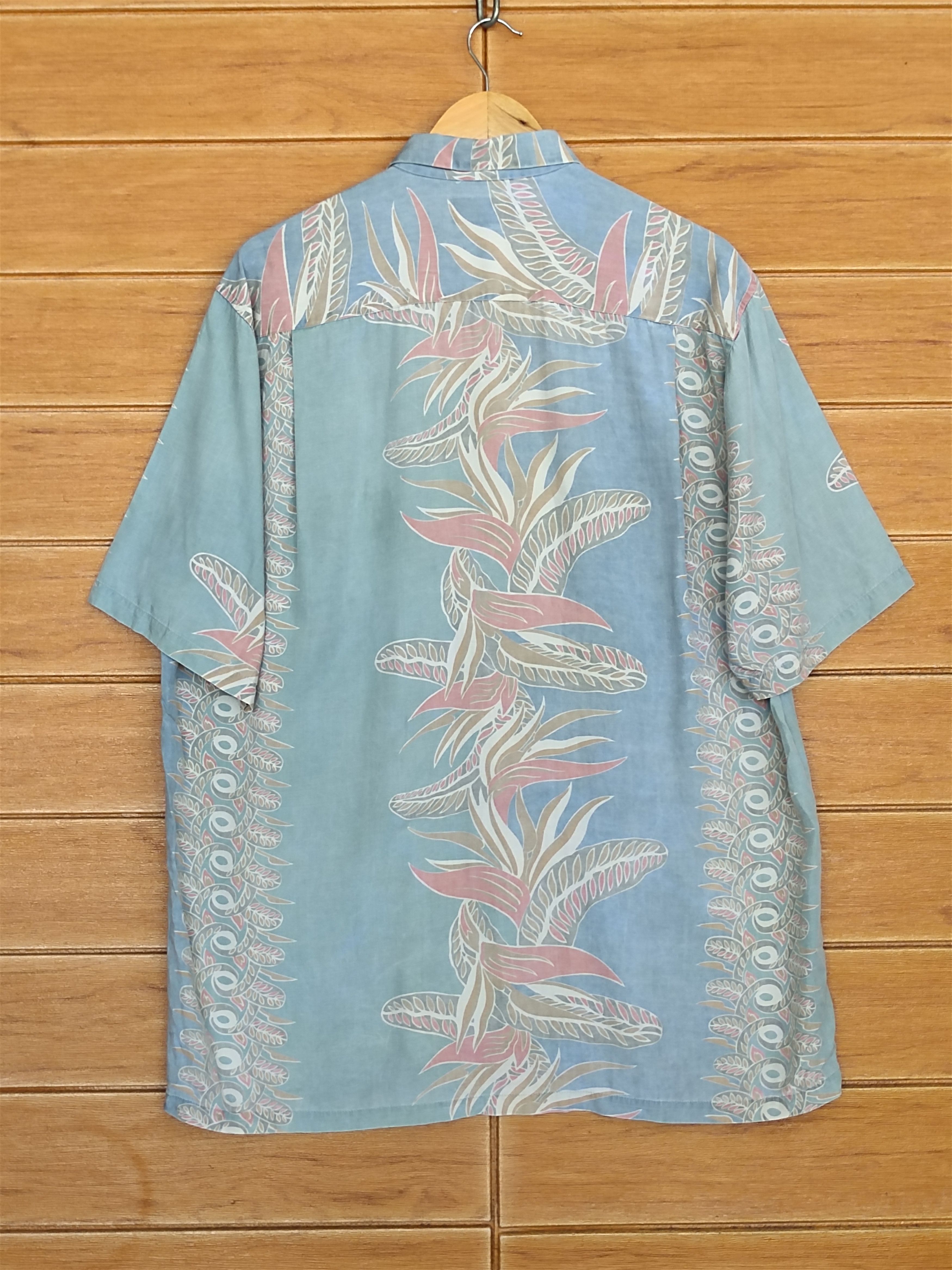 Japanese Brand Vintage Hawaiian Aloha Hello Tropical Sun Faded Rayon Shirt Size US L / EU 52-54 / 3 - 10 Thumbnail