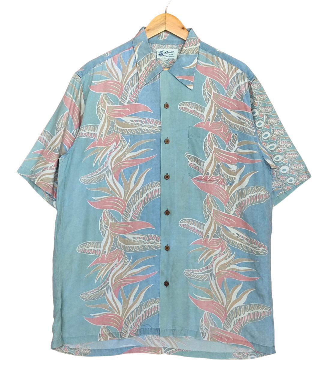 Japanese Brand Vintage Hawaiian Aloha Hello Tropical Sun Faded Rayon Shirt Size US L / EU 52-54 / 3 - 1 Thumbnail