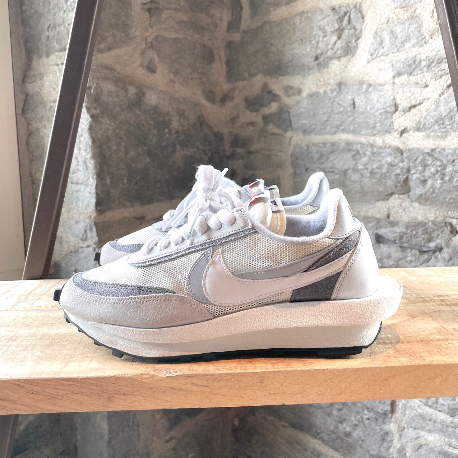 Nike × Sacai Nike x Sacai LD Waffle Grey White Sneakers Size US 6.5 / EU 39-40 - 6 Thumbnail