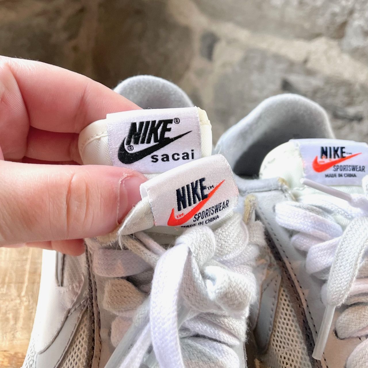 Nike × Sacai Nike x Sacai LD Waffle Grey White Sneakers Size US 6.5 / EU 39-40 - 4 Thumbnail