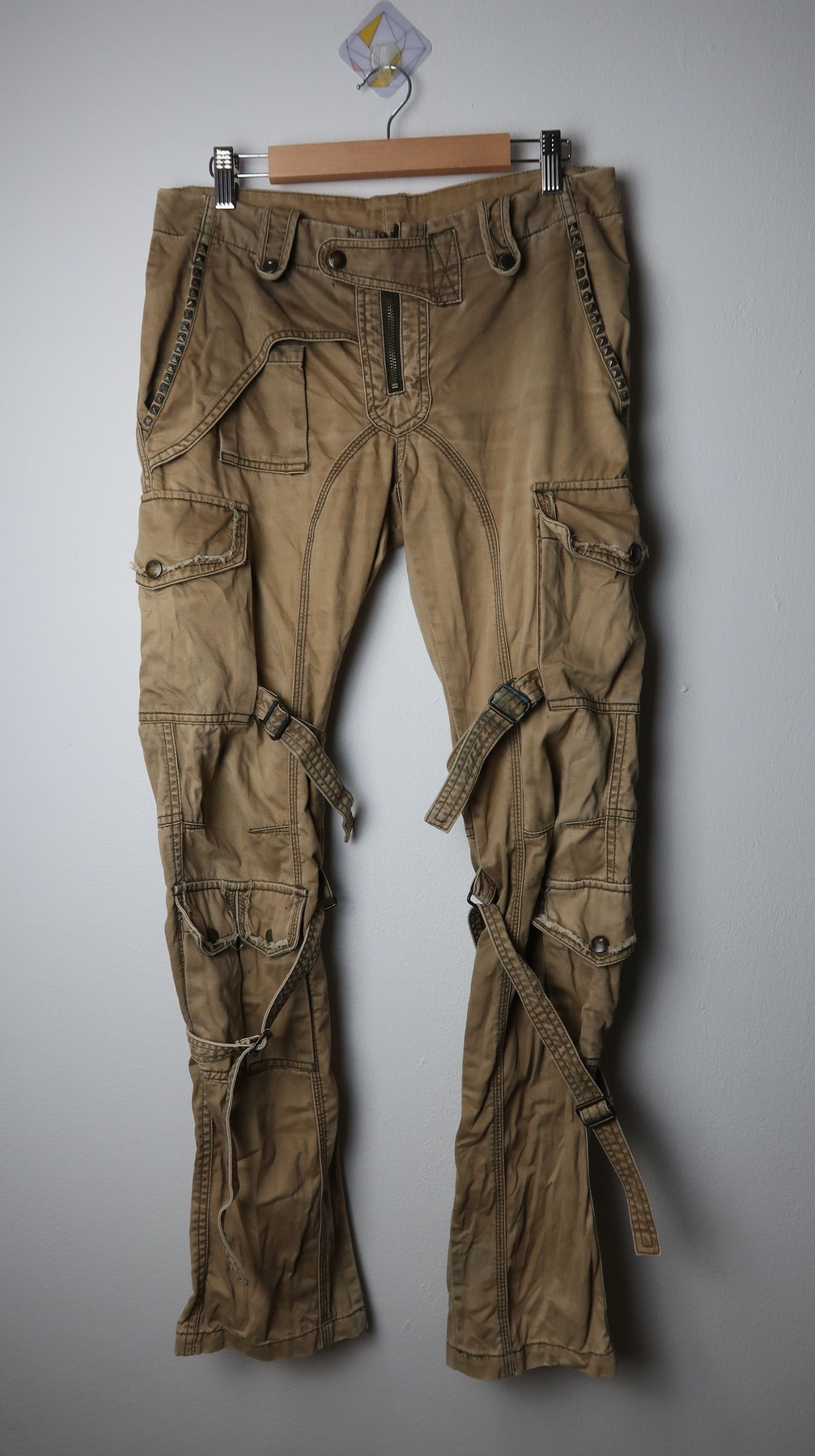 Japanese Brand HALB Multipocket Tactical Bondage Cargo Pants Size US 30 / EU 46 - 18 Thumbnail