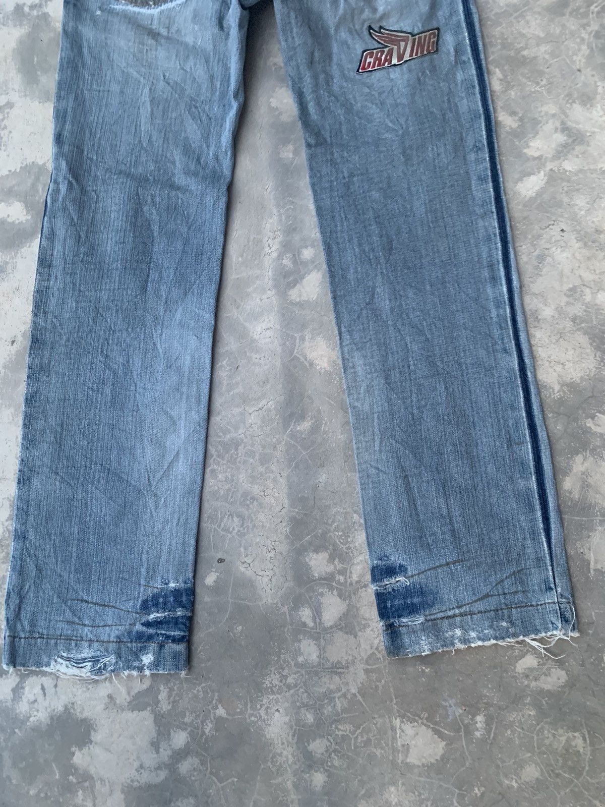 D&G Vintage Multi-Patchers Racing Denim