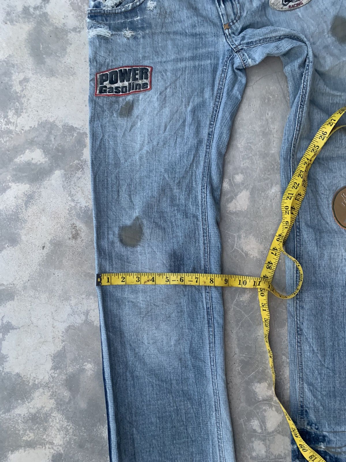 D&G Vintage Multi-Patchers Racing Denim