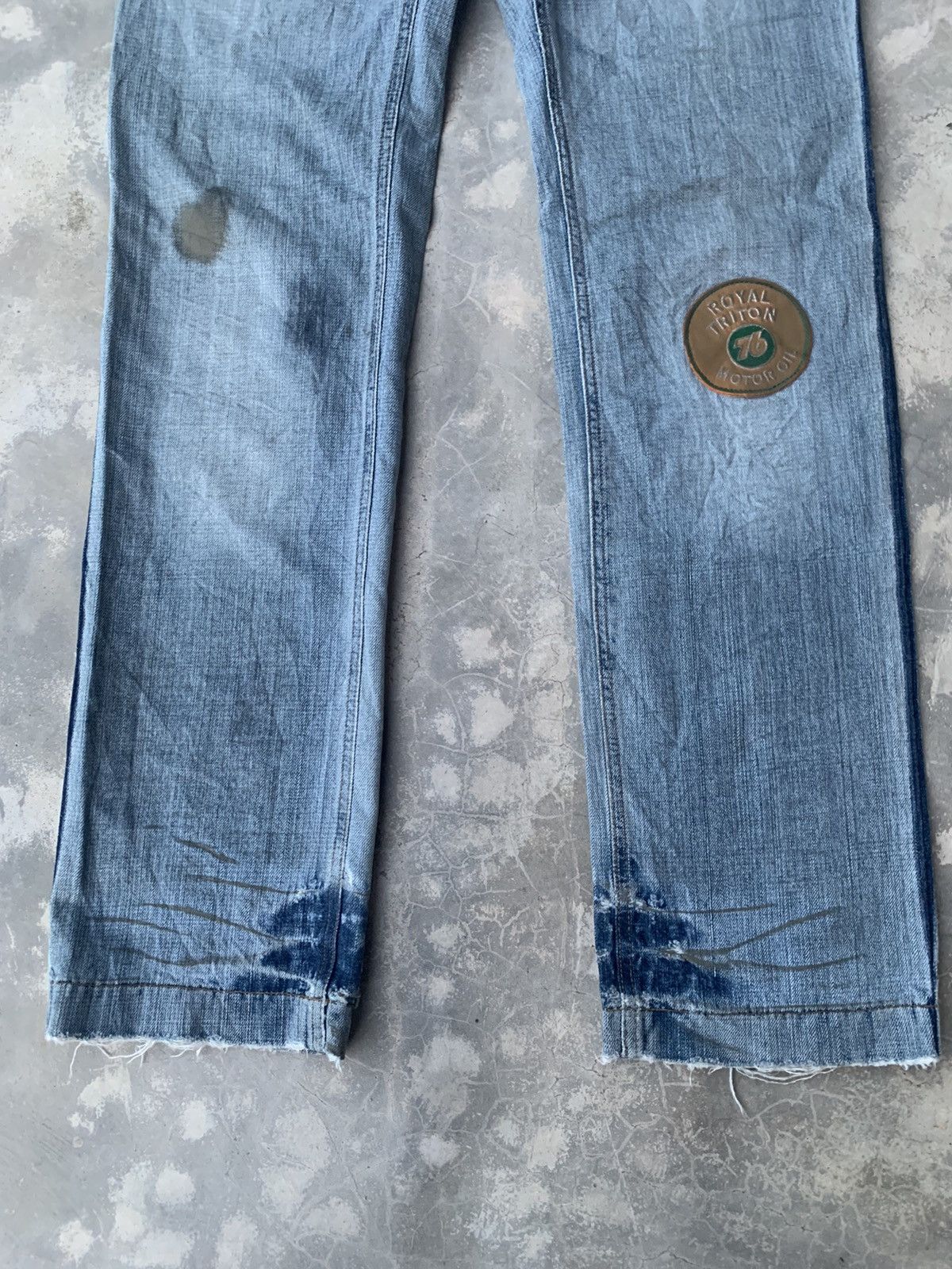 D&G Vintage Multi-Patchers Racing Denim