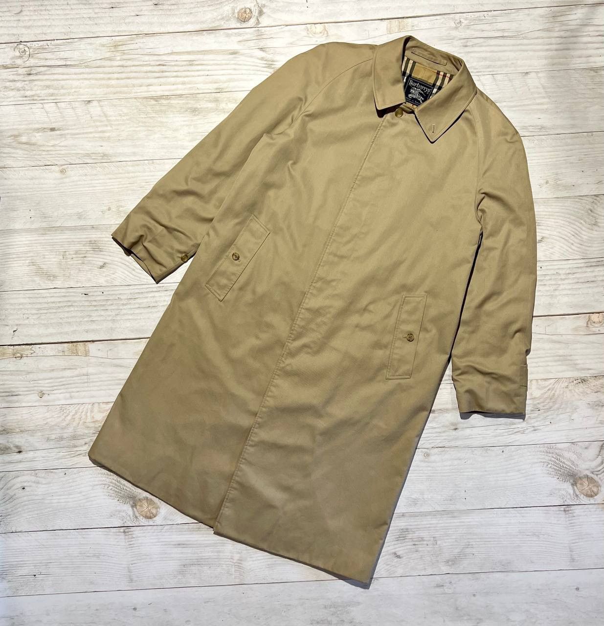 Burberry Vintage Burberrys Trench Coat Nova Check Men Size Long 48 Size US M / EU 48-50 / 2 - 2 Thumbnail
