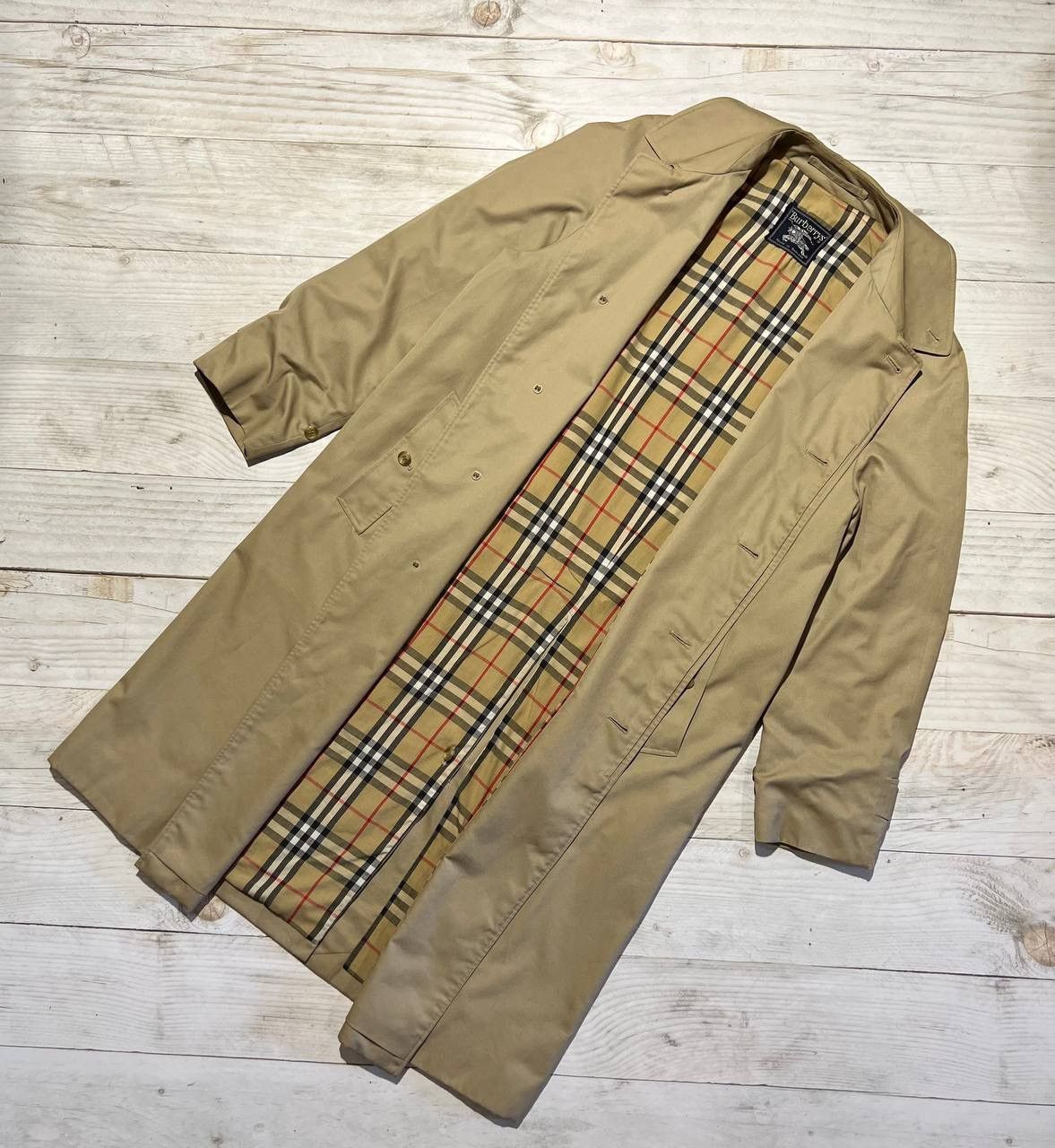 Burberry Vintage Burberrys Trench Coat Nova Check Men Size Long 48 Size US M / EU 48-50 / 2 - 1 Thumbnail