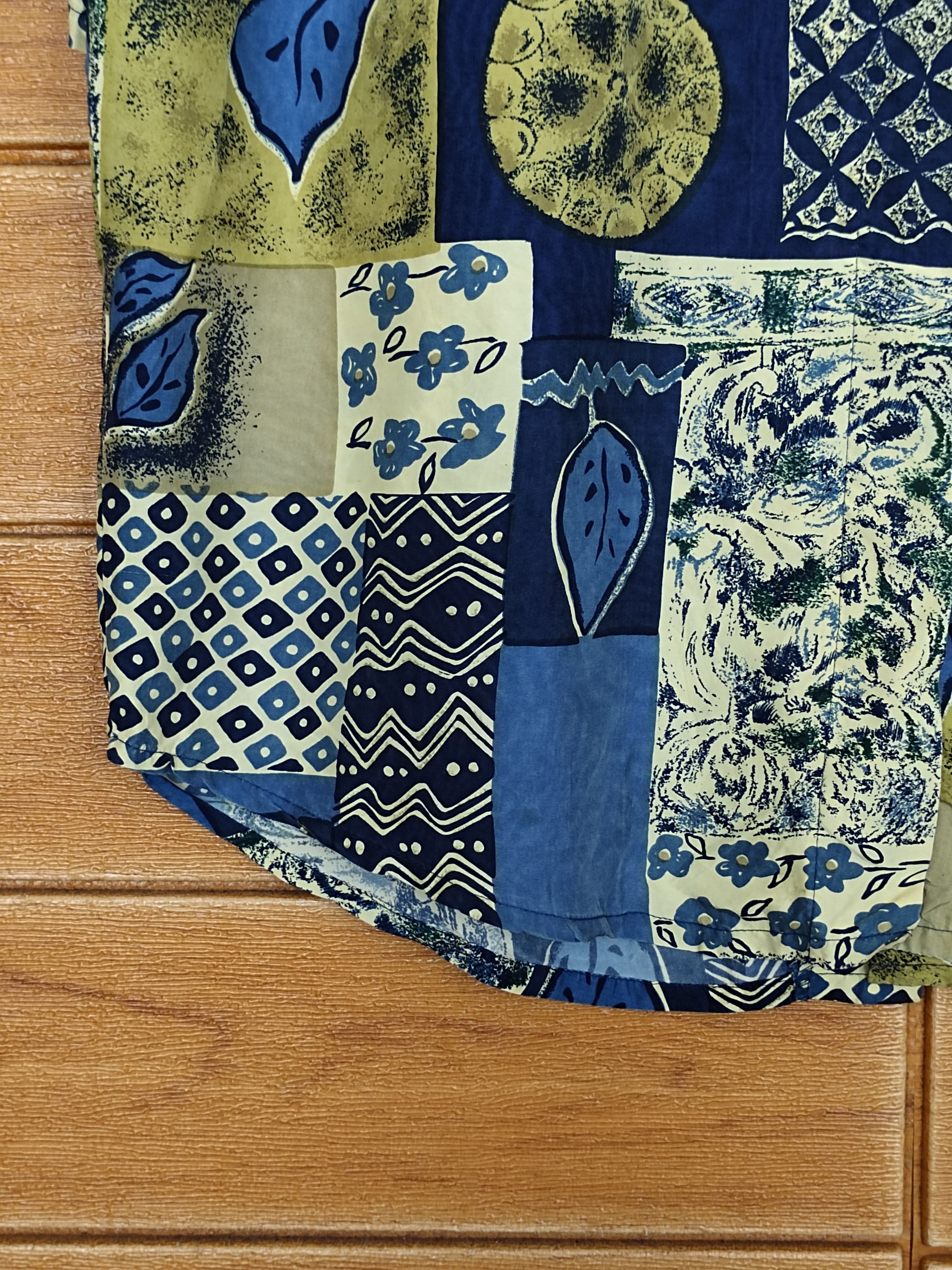 Japanese Brand Vintage Hawaiian Design Geometry Artwork Women Shirt Size L / US 10 / IT 46 - 8 Thumbnail