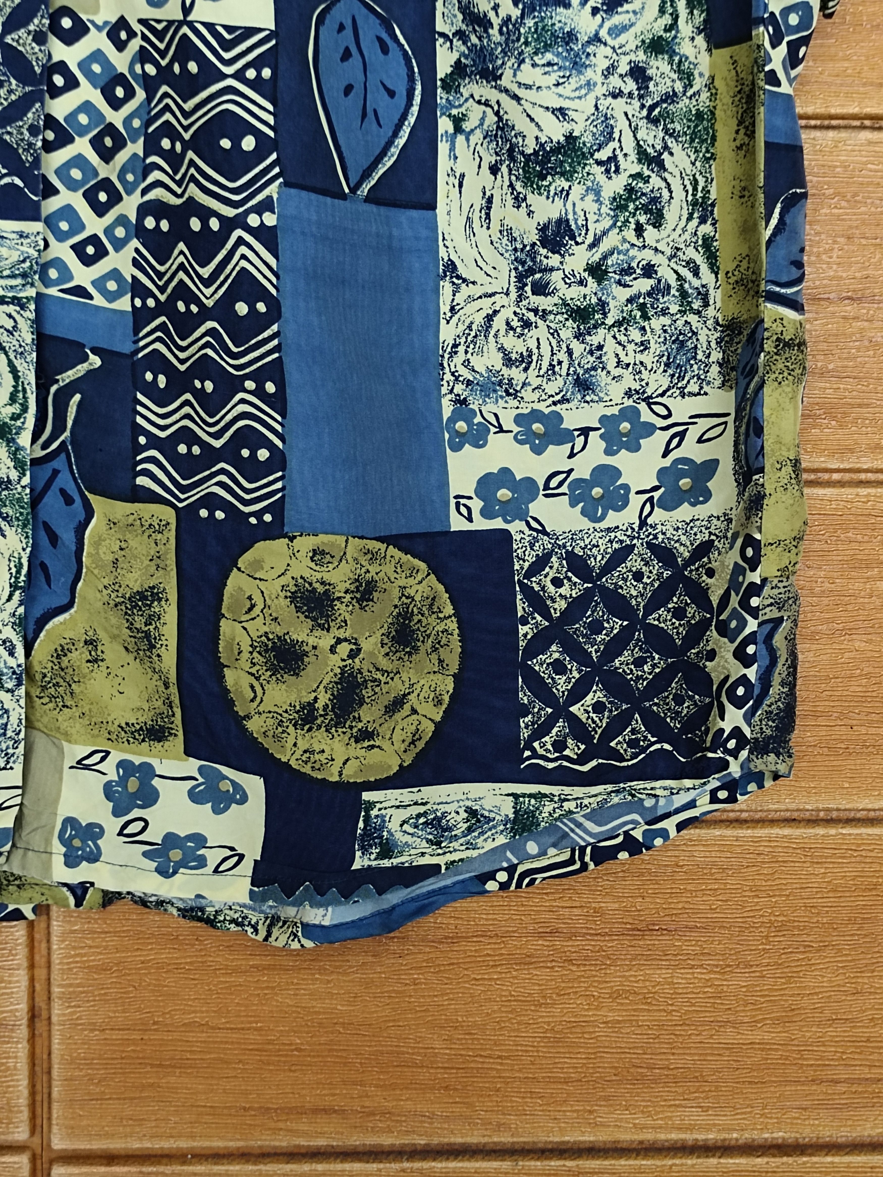 Japanese Brand Vintage Hawaiian Design Geometry Artwork Women Shirt Size L / US 10 / IT 46 - 7 Thumbnail