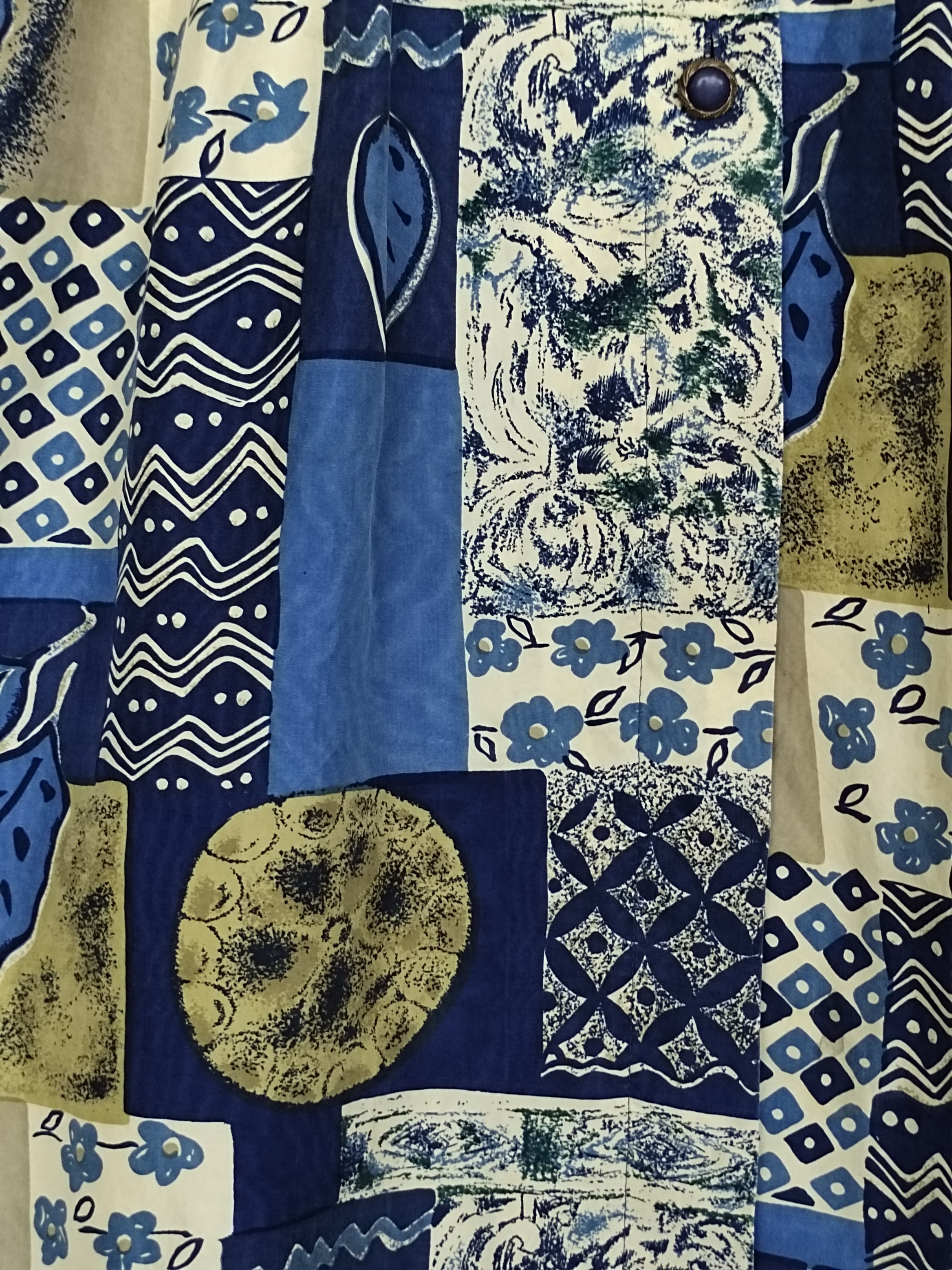 Japanese Brand Vintage Hawaiian Design Geometry Artwork Women Shirt Size L / US 10 / IT 46 - 3 Thumbnail