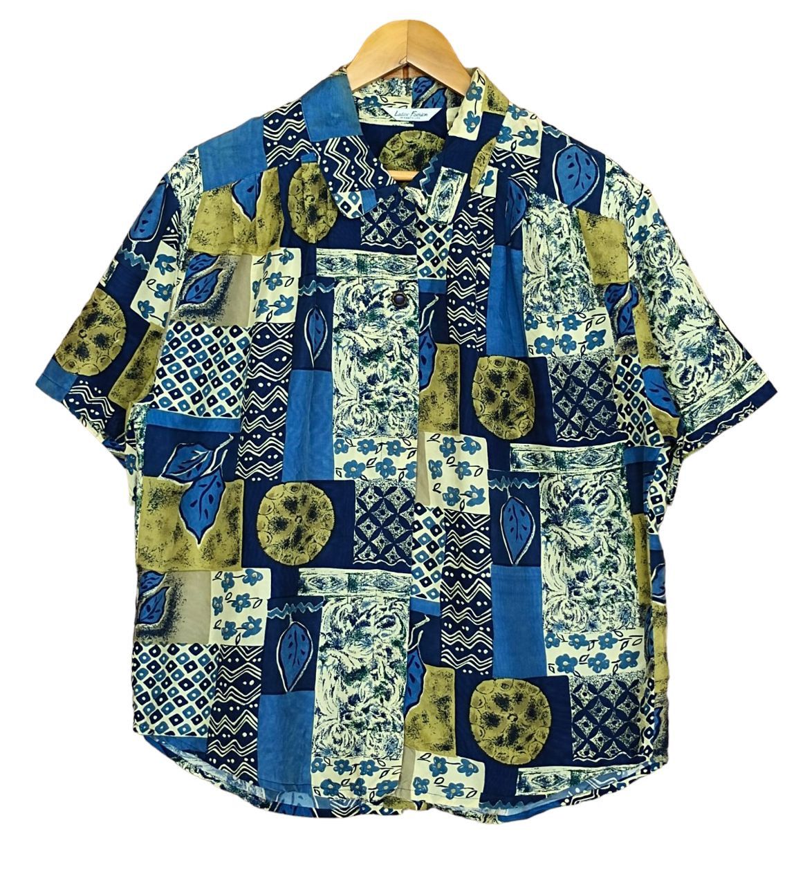 Japanese Brand Vintage Hawaiian Design Geometry Artwork Women Shirt Size L / US 10 / IT 46 - 1 Thumbnail