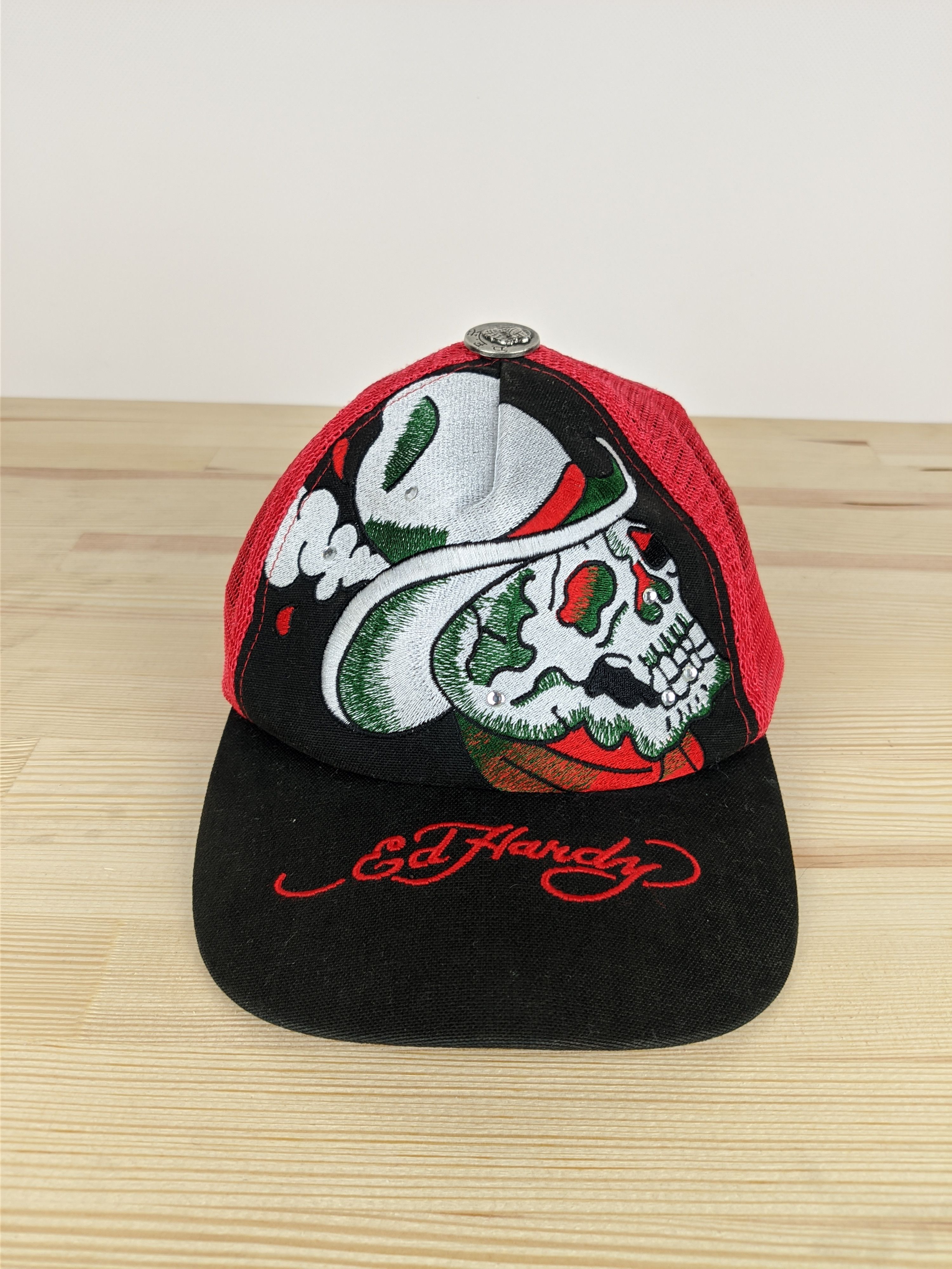 Christian Audigier × Ed Hardy Y2K Ed Hardy Skull Cap Size ONE SIZE - 3 Thumbnail