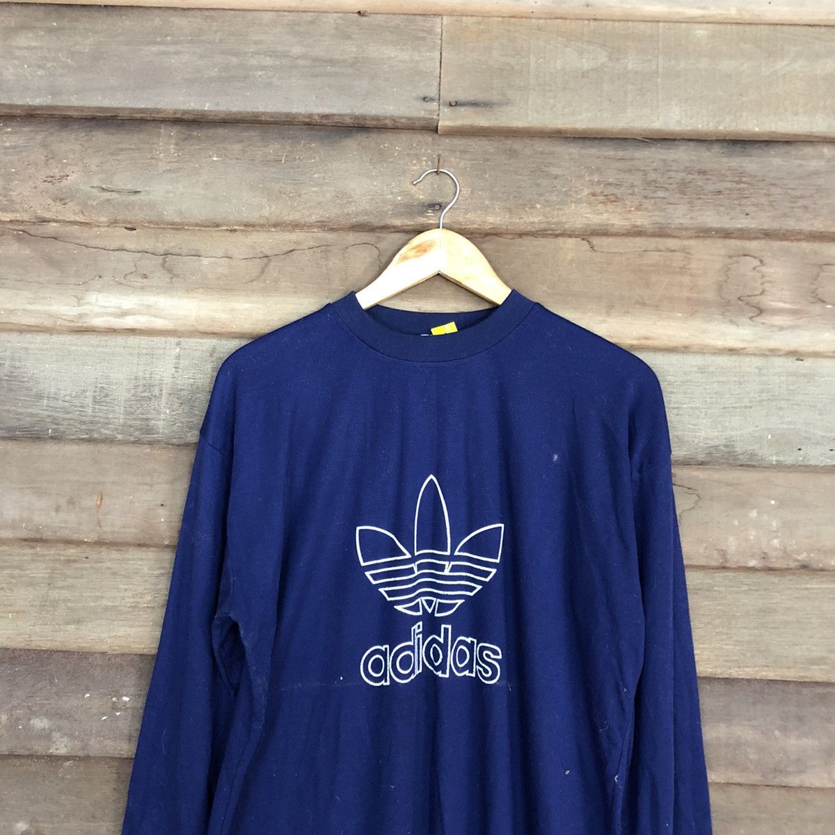 Adidas vintage Blue Big Logo Sweatshirt #3963
