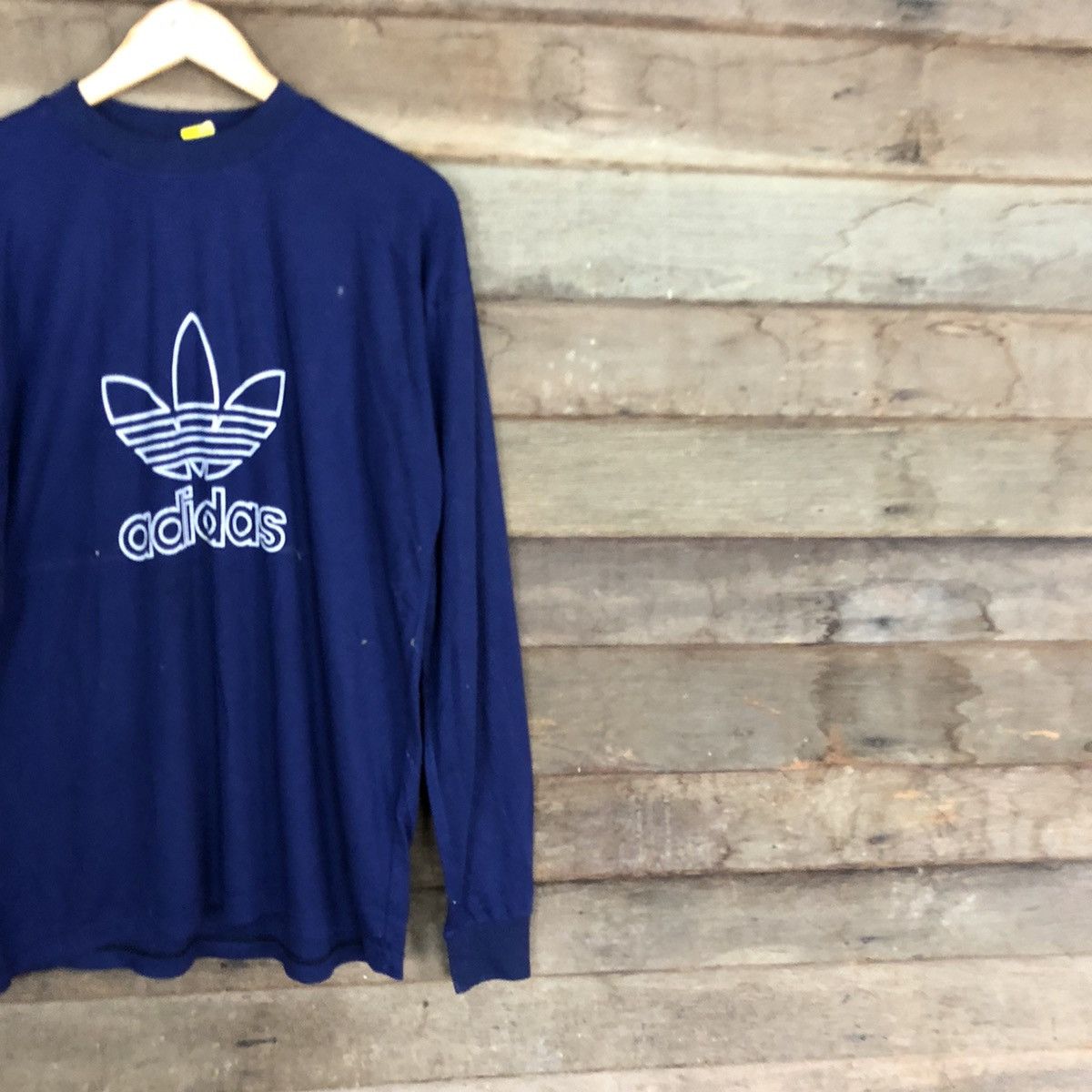 Adidas vintage Blue Big Logo Sweatshirt #3963