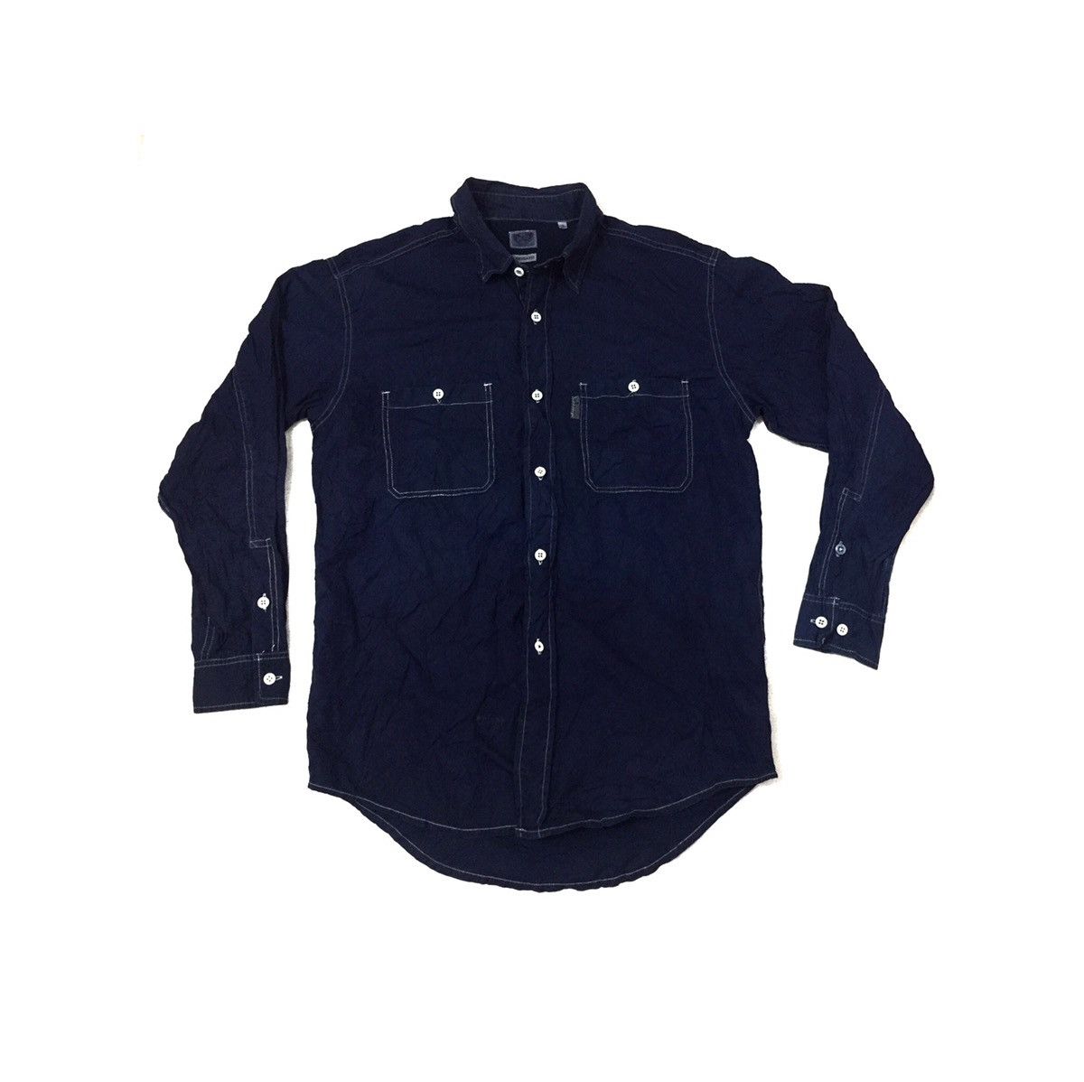 Blue Blue Japan × Japanese Brand × Pure Blue Japan BLUE BLUE JAPAN ARIGATO BUTTON UPS INDIGO SHIRT Size US M / EU 48-50 / 2 - 1 Thumbnail