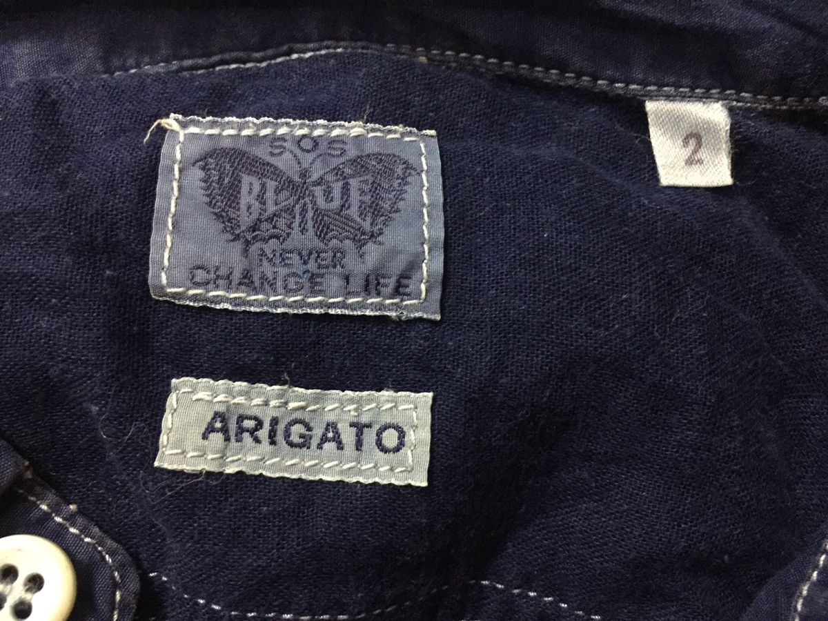 Blue Blue Japan × Japanese Brand × Pure Blue Japan BLUE BLUE JAPAN ARIGATO BUTTON UPS INDIGO SHIRT Size US M / EU 48-50 / 2 - 5 Thumbnail