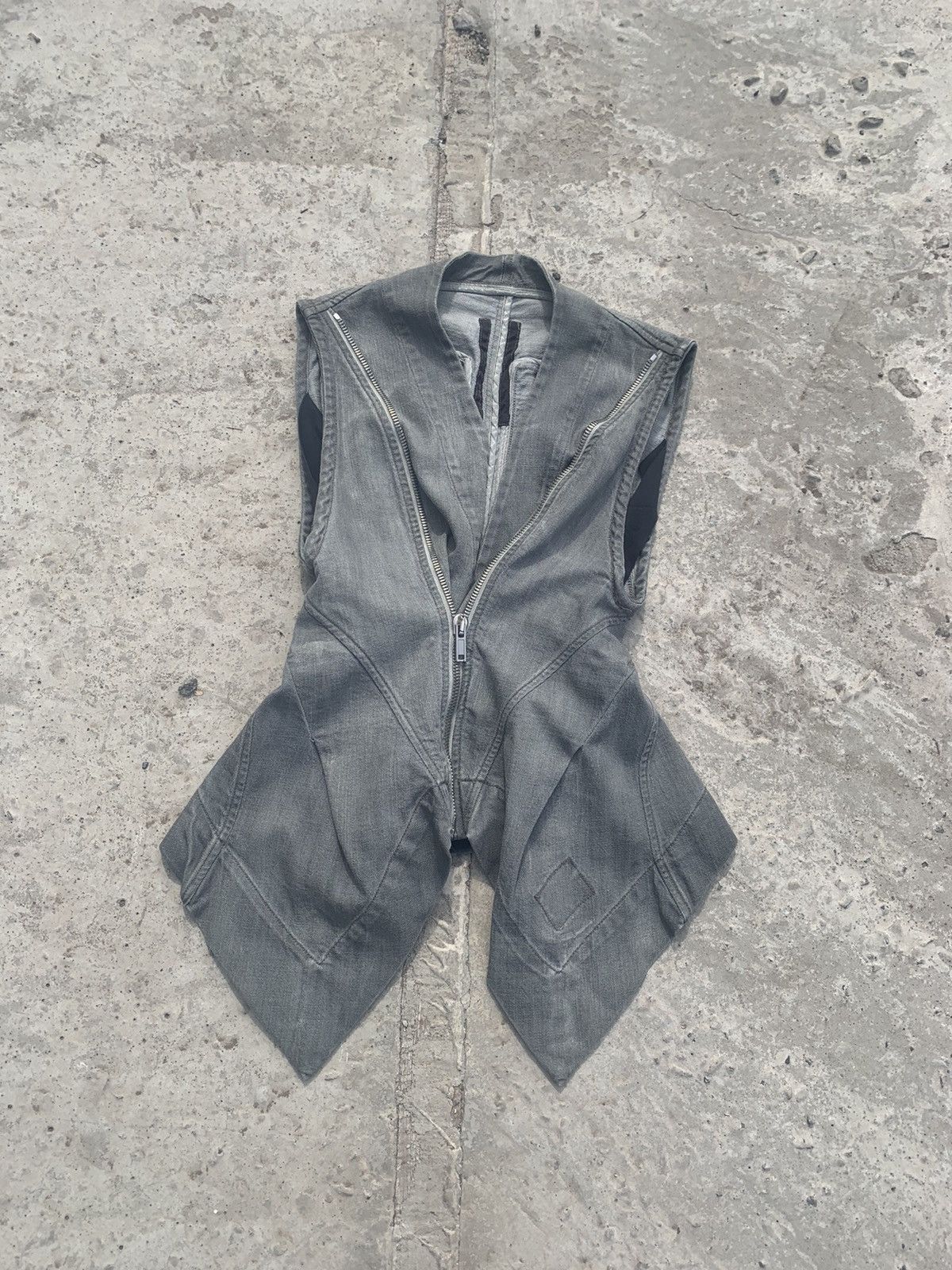 Rick Owens × Rick Owens Drkshdw Rick Owens Vest Size US M / EU 48-50 / 2 - 2 Thumbnail