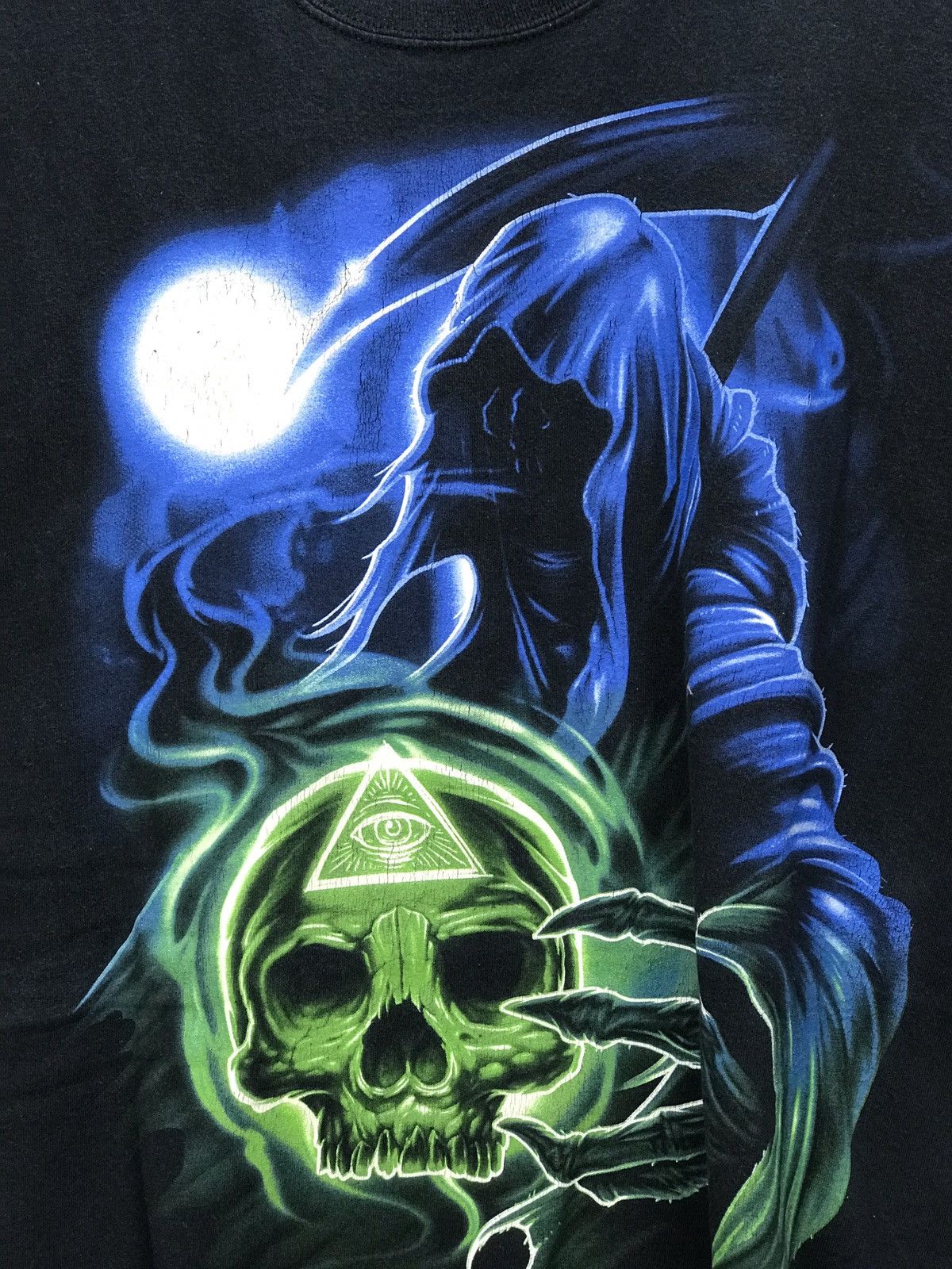Gildan VINTAGE GOD OF DEATH EYE SHIRT BIG SIZE Size US XXL / EU 58 / 5 - 4 Thumbnail